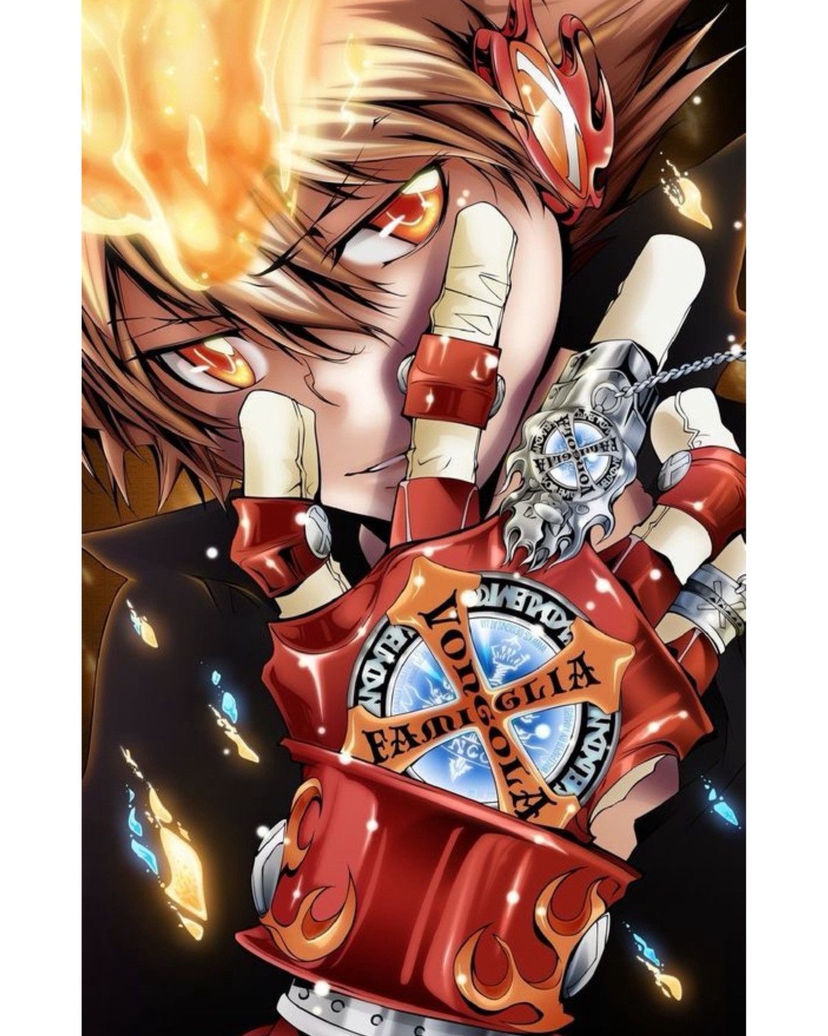 Anime 2000S REBORN TSUNAYOSHI SAWADA VONGOLA ANIME RING Size ONE SIZE - 2 Thumbnail