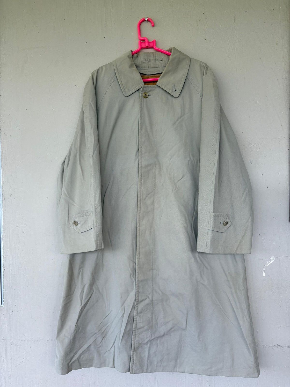 Burberry Vintage Burberry Nova Check Long Jacket Design Size US L / EU 52-54 / 3 - 1 Thumbnail