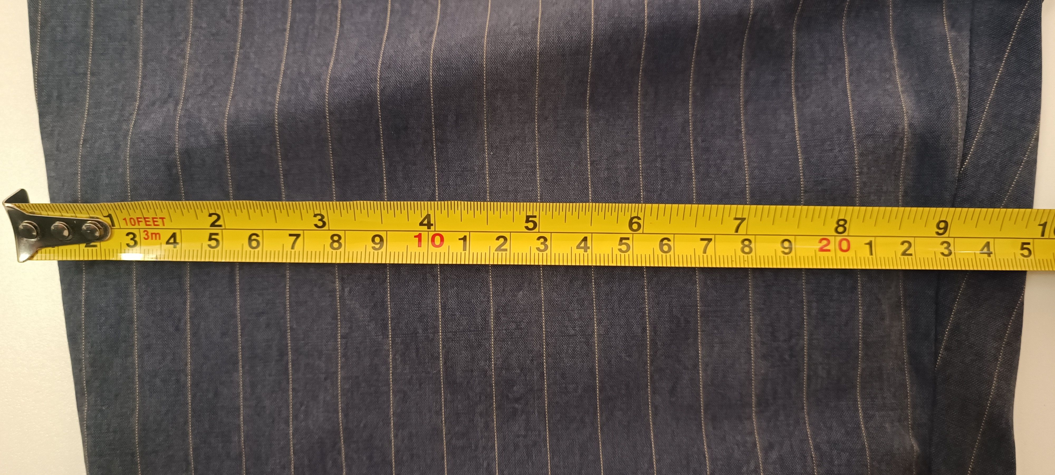 Jean Paul Gaultier Grayish blue pants with fine white vertical stripes Size 27" / US 4 / IT 40 - 22 Thumbnail