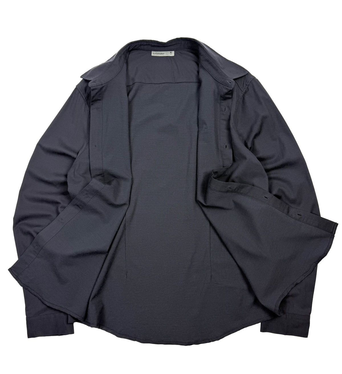 Icebreaker Icebreaker Wool Botton Up Shirt Gray Outdoor Gorpcore Size US XL / EU 56 / 4 - 3 Thumbnail