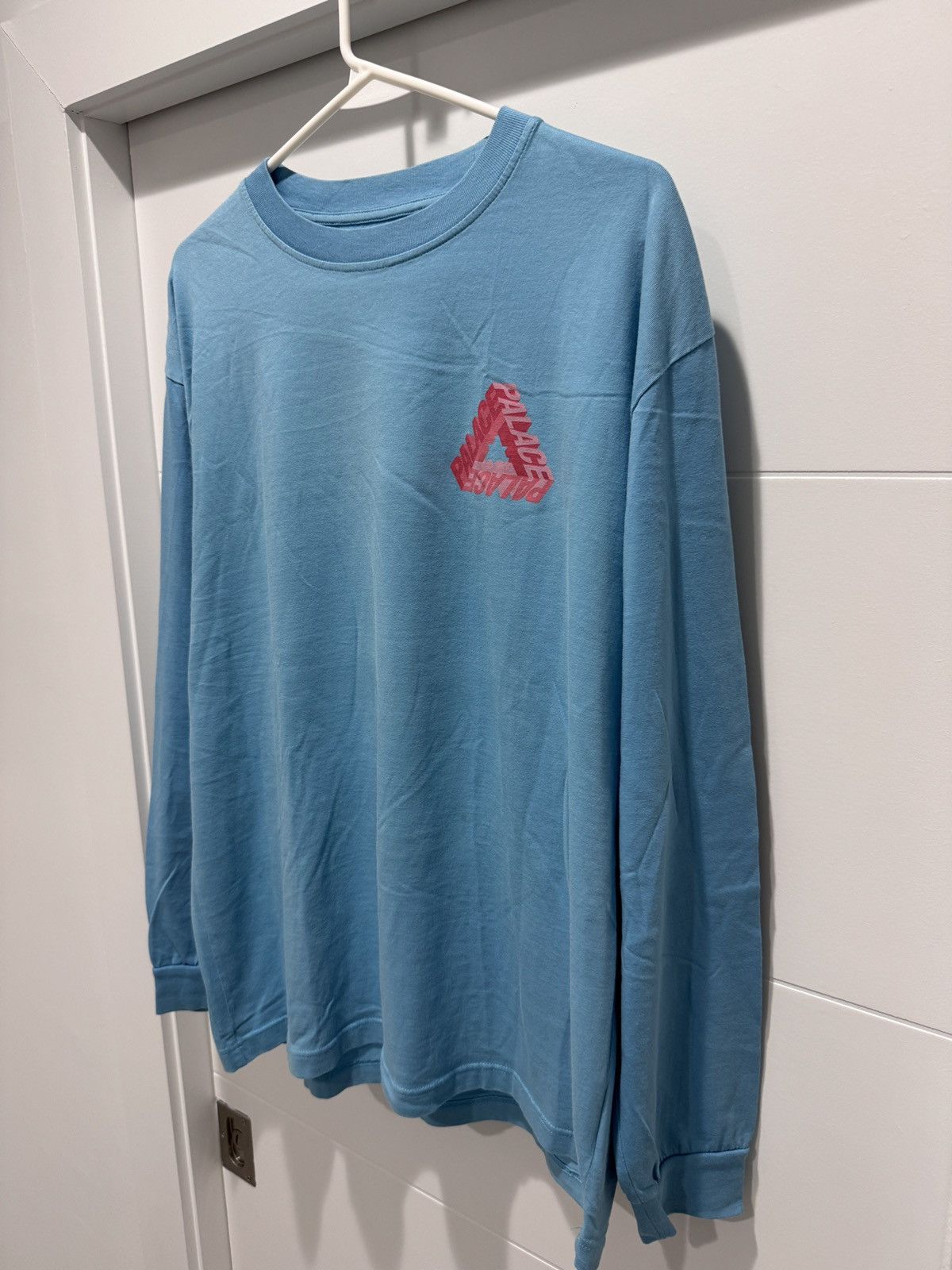 Palace Palace P-3D Triangle Aqua Blue LS Tee T Shirt Size L Size US L / EU 52-54 / 3 - 3 Thumbnail