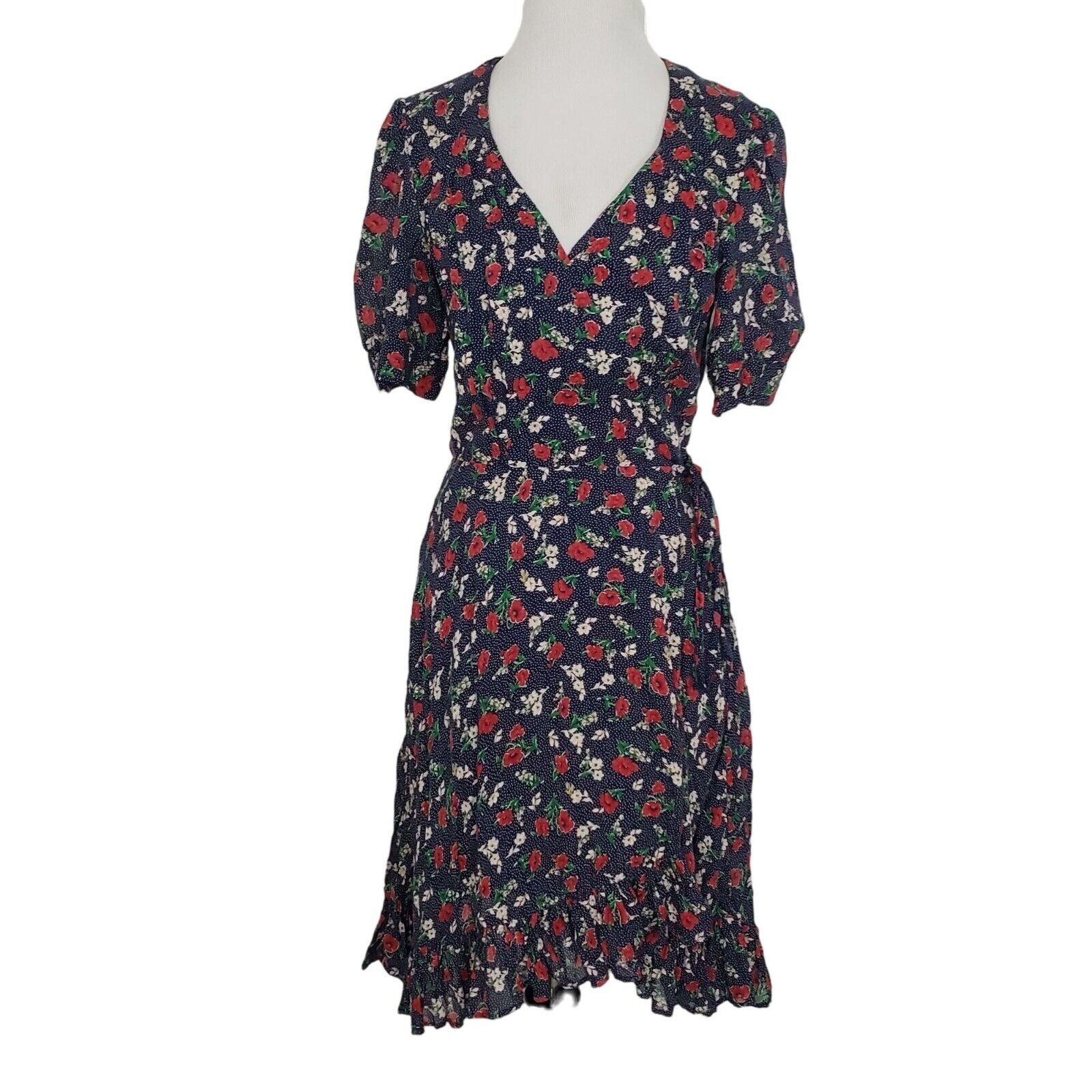Ralph Lauren Denim & Supply Ralph Lauren Floral Wrap Dress Womens Size M Size M / US 6-8 / IT 42-44 - 1 Thumbnail