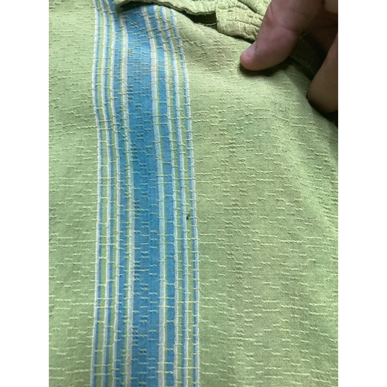 Ocean Pacific VINTAGE Ocean Pacific OP Hawaiian Distressed Short Sleeve Button-Up Shirt XL Green Mens Size US XL / EU 56 / 4 - 3 Thumbnail