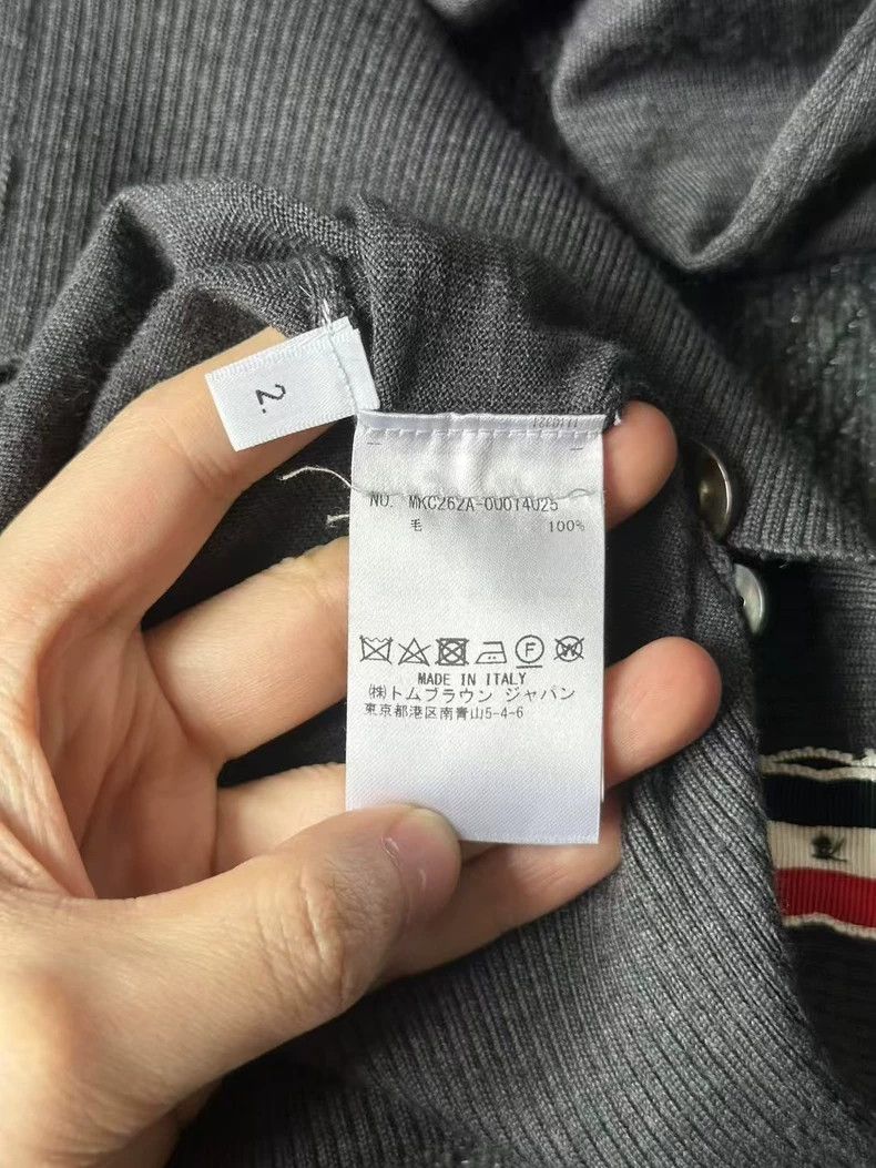 Thom Browne THOM BROWNE Back Stripe Wool Cardigan 2502-Nextarrow Size US M / EU 48-50 / 2 - 4 Thumbnail