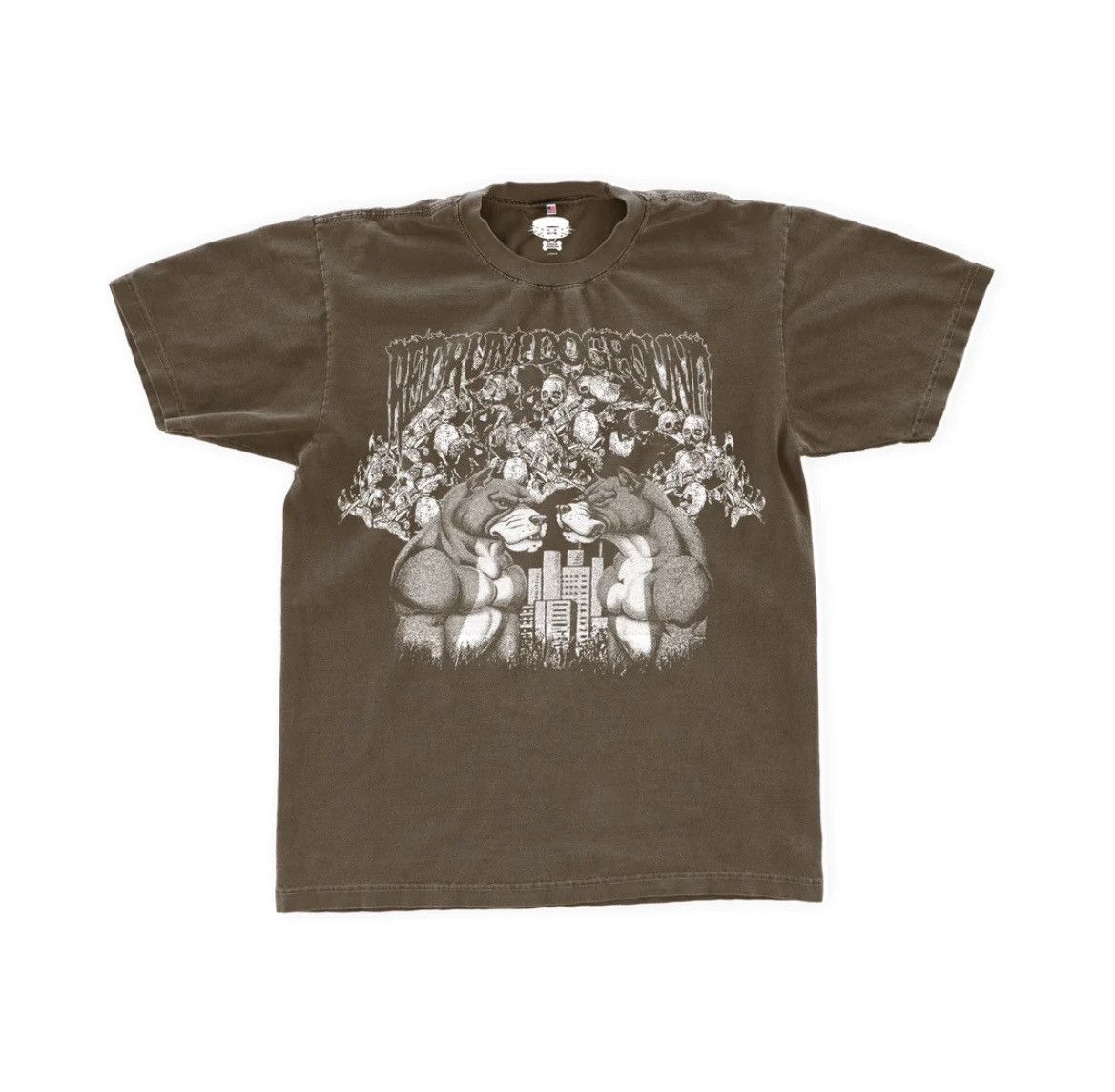 image of Redrum Dogpound Rrdp Apocalypse Tee Brown Size L Large, Men's