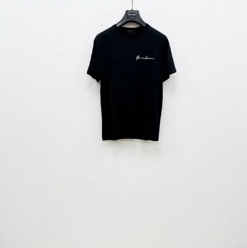 Versace Versace Black Cotton Short Sleeve T-Shirt 0089 Size US S / EU 44-46 / 1 - 1 Thumbnail