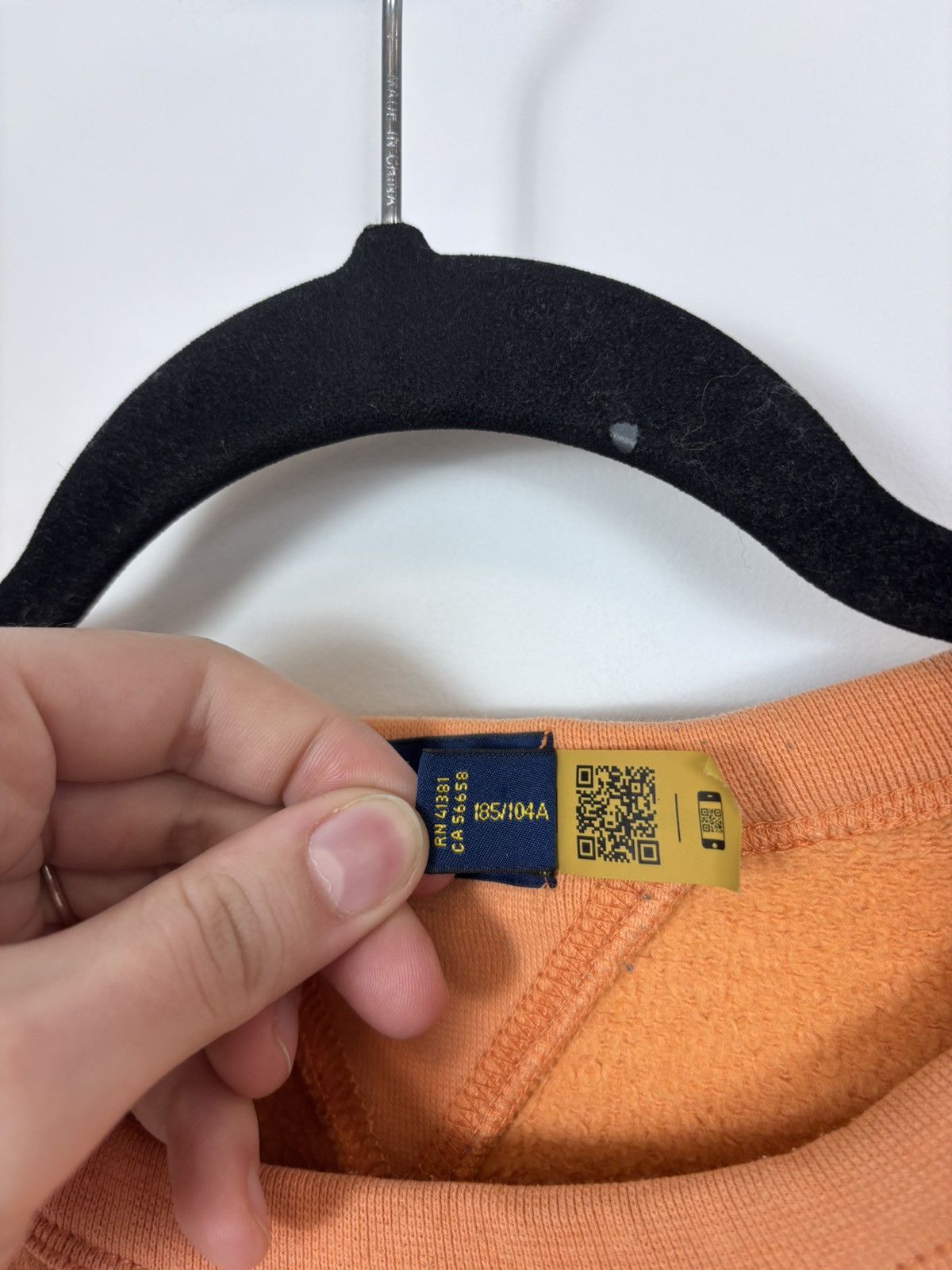 Polo Ralph Lauren Polo Ralph Lauren Men’s Orange Cotton Preppy Sweatshirt Size US XL / EU 56 / 4 - 9 Thumbnail