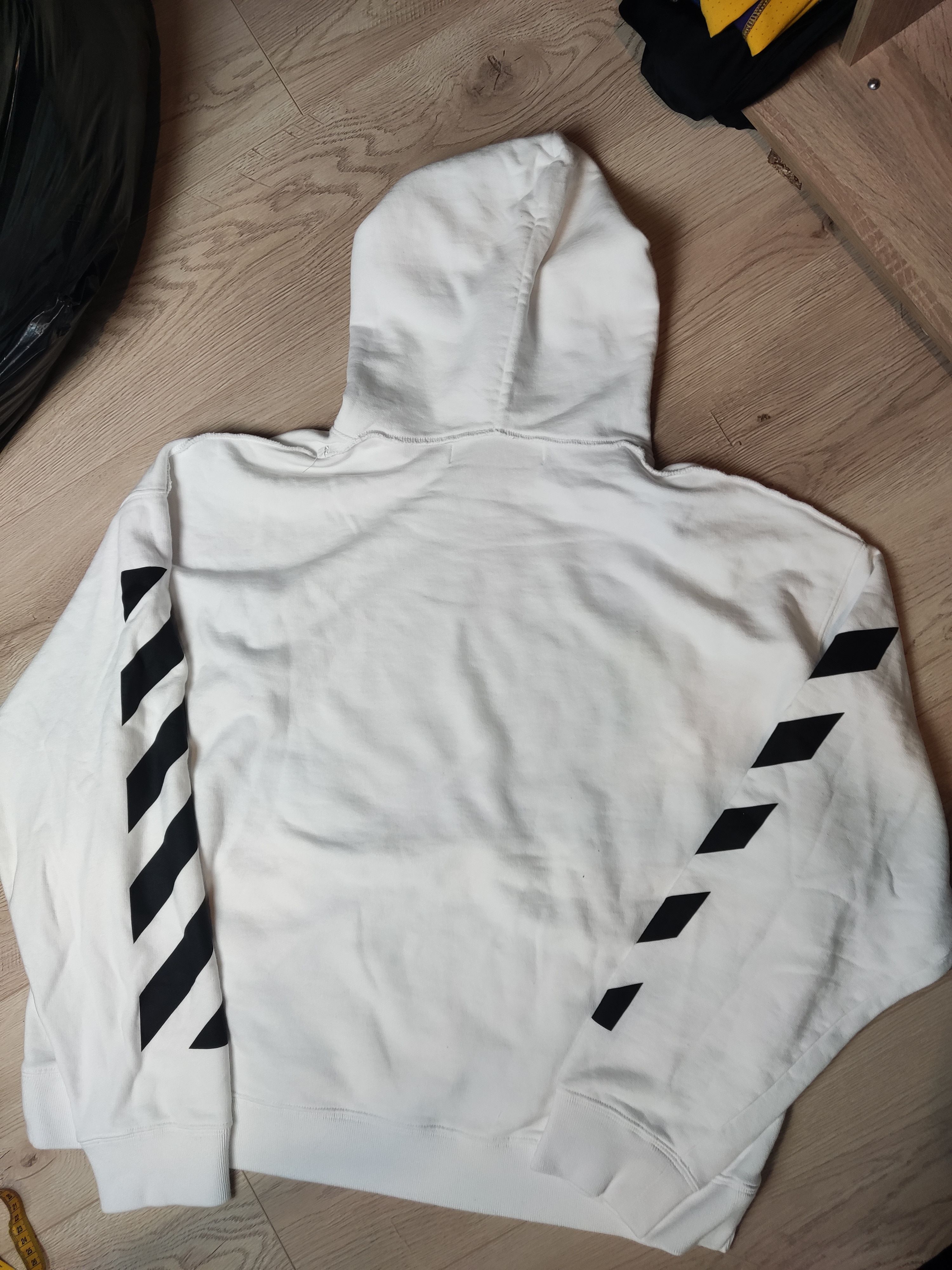 Off-White Off white Helvetica oversized hoodie diag arrow print stripe Size US XXL / EU 58 / 5 - 2 Thumbnail