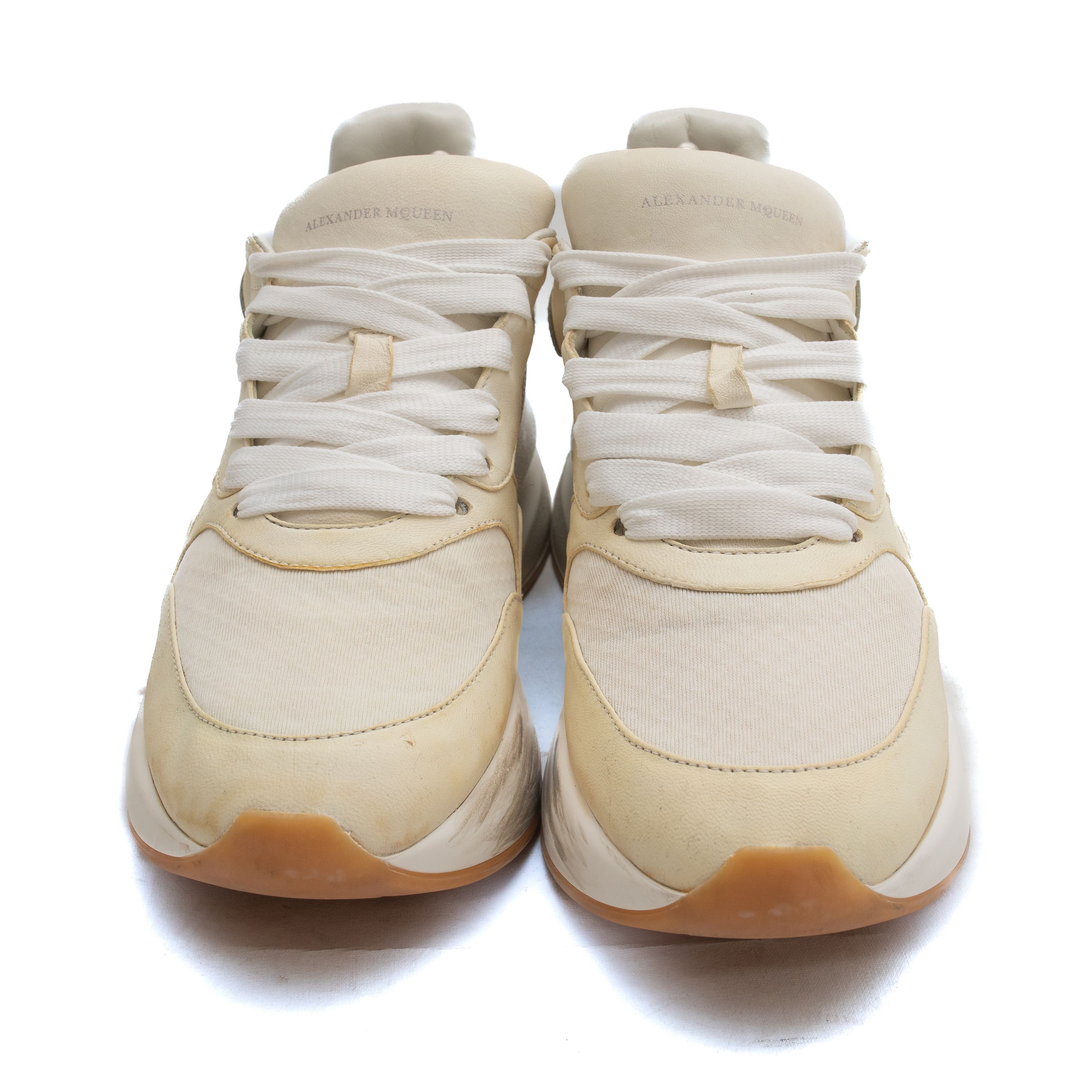 Alexander McQueen ALEXANDER McQEEN Joey Leather Sneakers Size US 8.5 / IT 38.5 - 4 Thumbnail