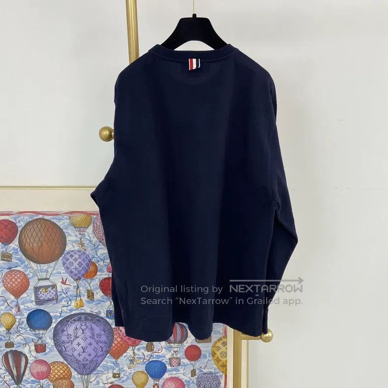 Thom Browne Thom Browne Cotton Long Sleeve T-Shirt Size US M / EU 48-50 / 2 - 2 Thumbnail