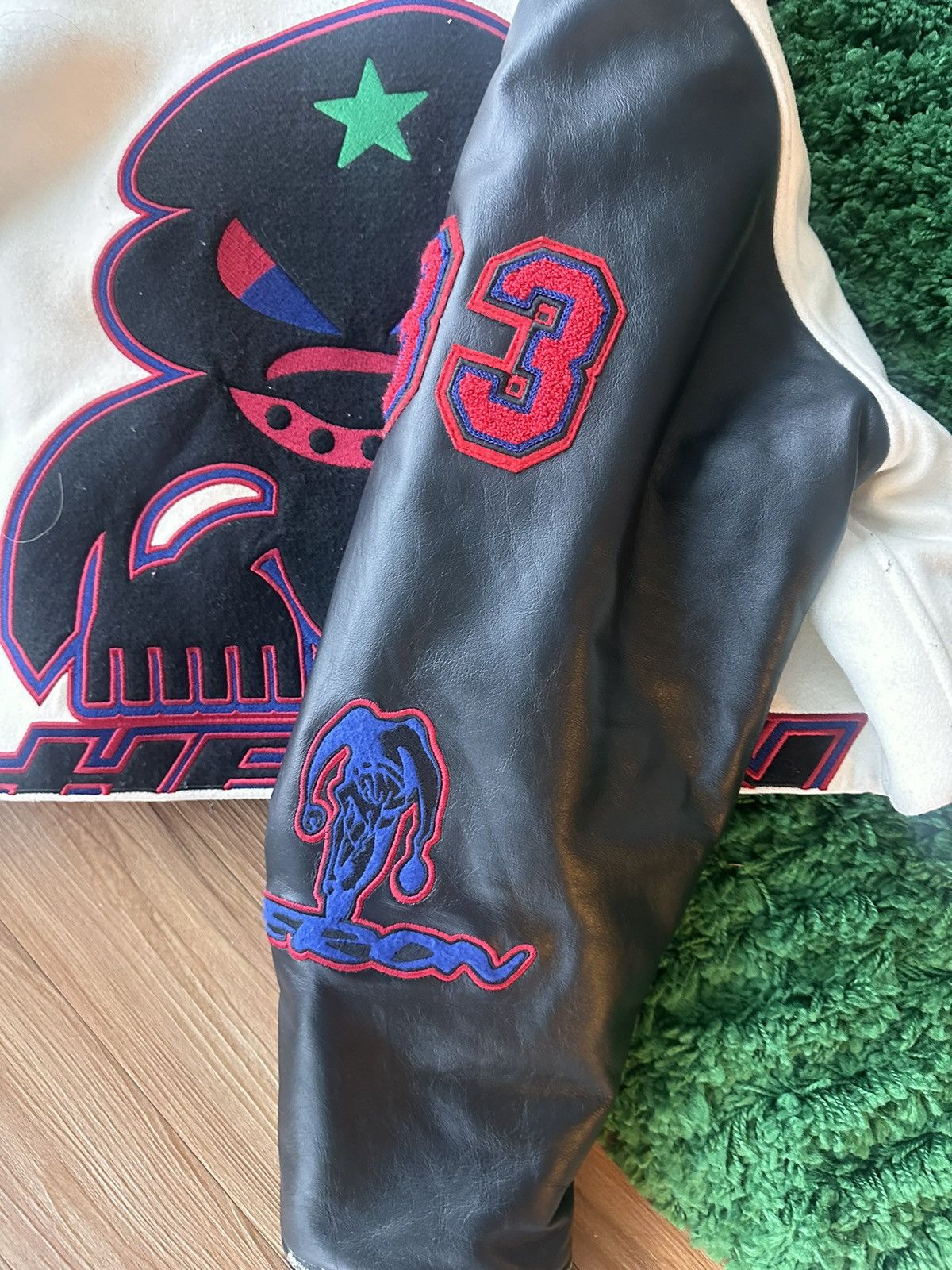 Heron Preston SOLD OUT Heron Preston Patched Crop Leather Varsity Jacket Size M / US 6-8 / IT 42-44 - 15 Thumbnail