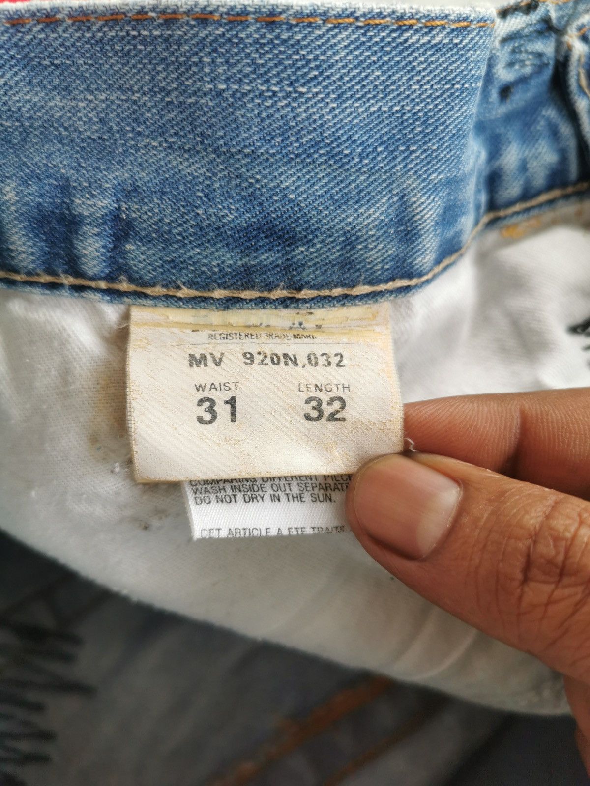 Replay Thrashed Vintage Replay Distressed Embroidery Jeans Size US 32 / EU 48 - 13 Thumbnail