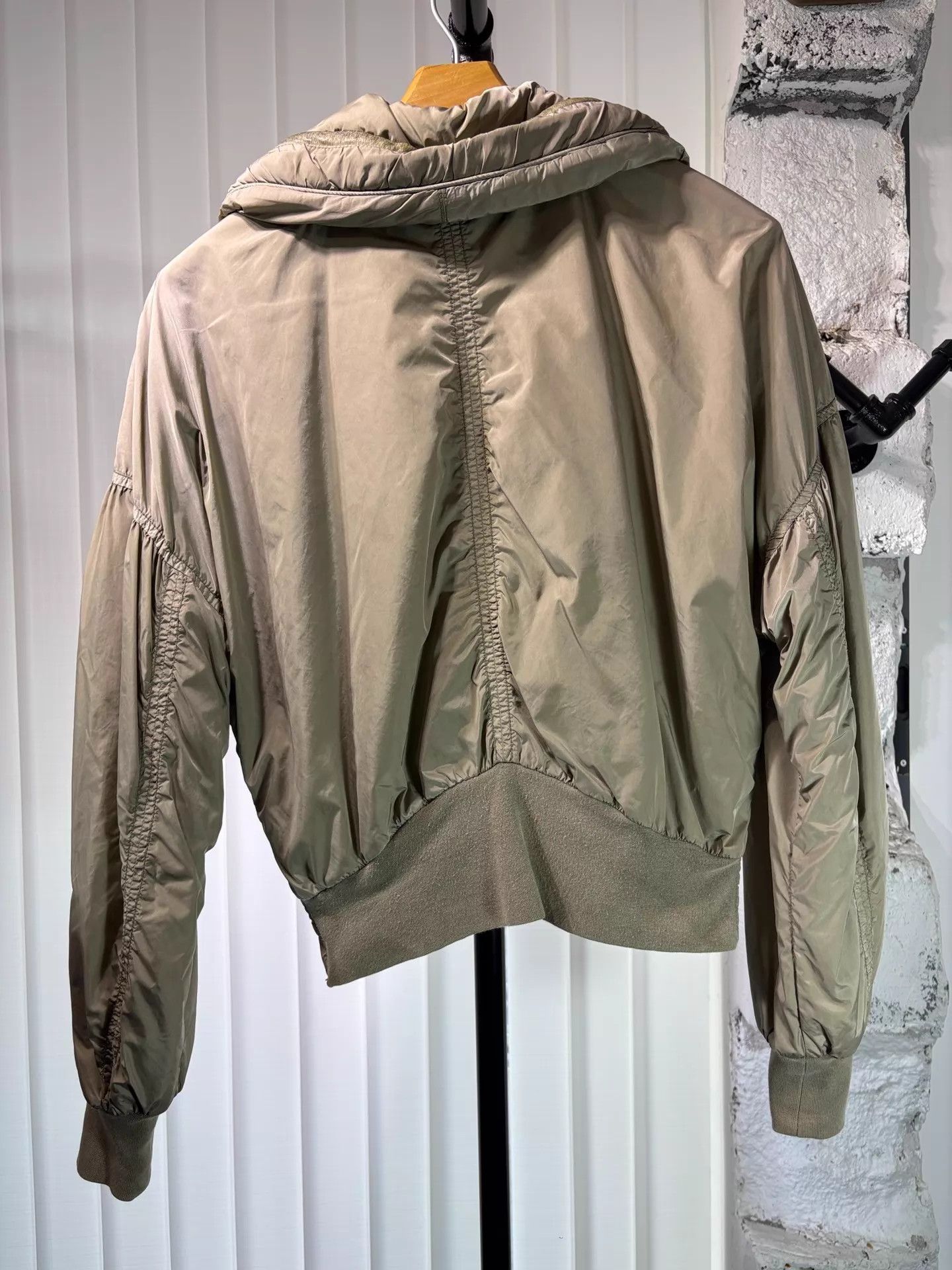 Diesel Diesel 00s Deformed Flight Bomber Jacket Pigskin Paneled Size US XS / EU 42 / 0 - 3 Thumbnail