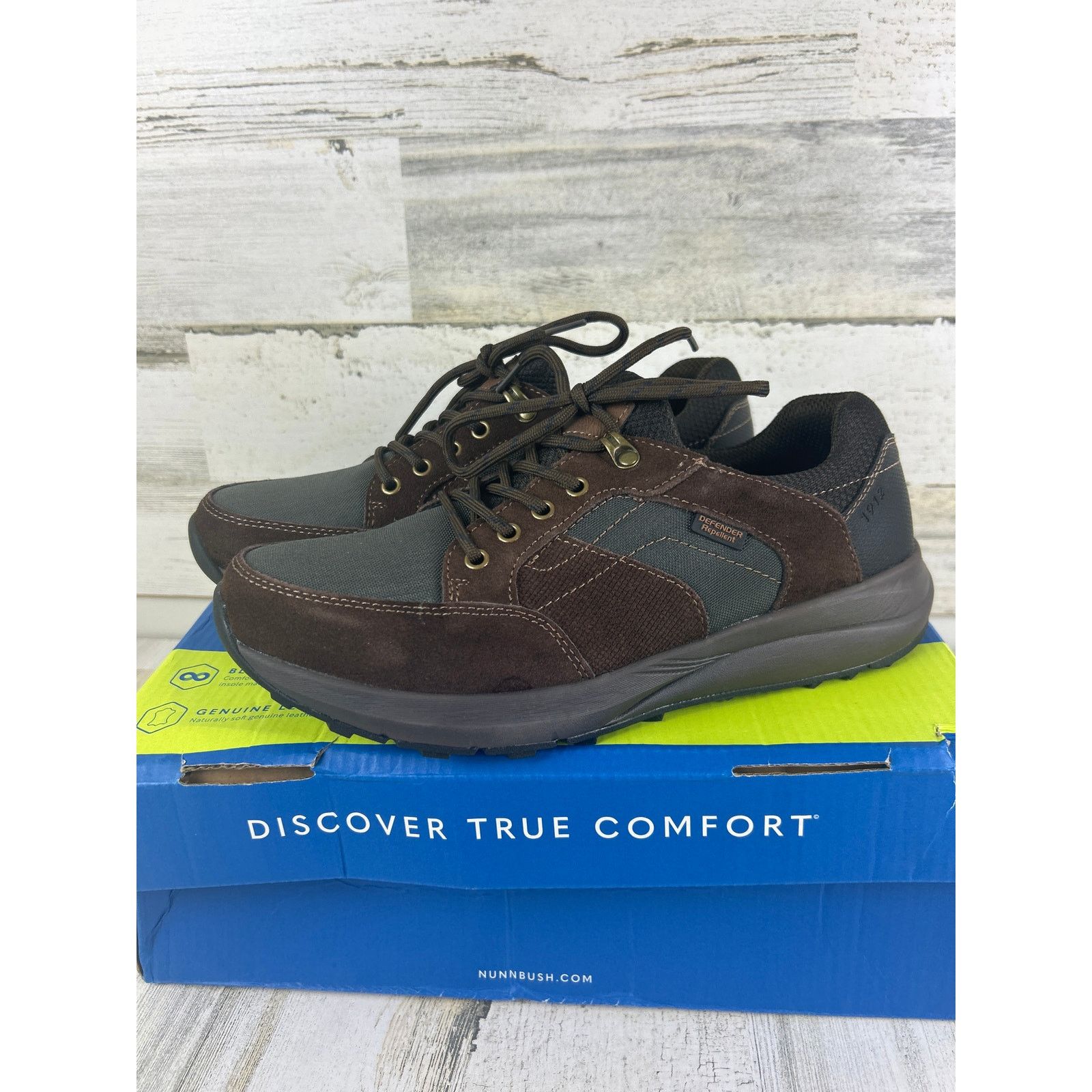 Nunn Bush Nunn Bush mens 8 excursion brown suede moc toe oxford Size US 8 / EU 41 - 1 Thumbnail