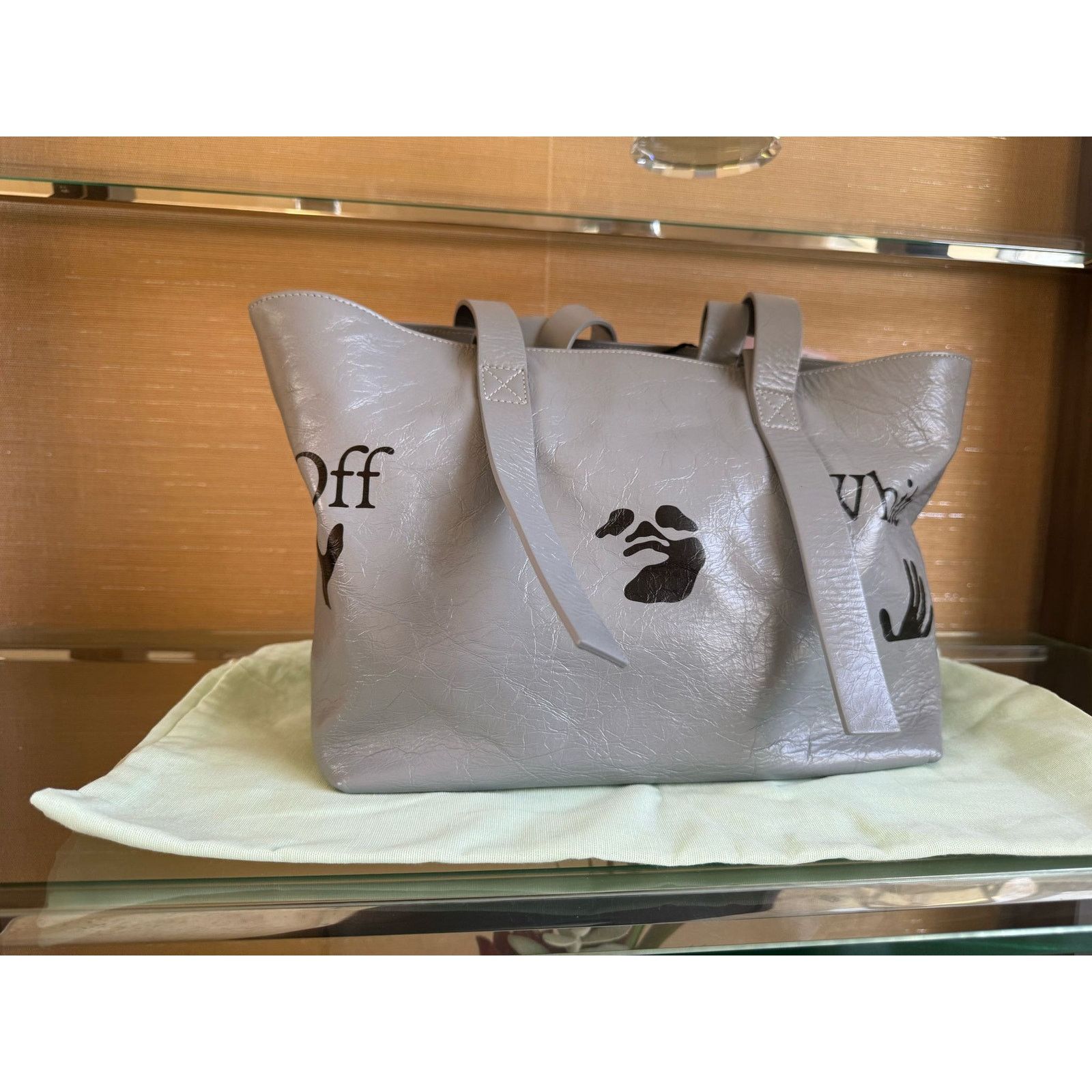 Off-White o1rshd1 Size: OS / Commercial Tote Bag in Grey/Black Size ONE SIZE - 4 Thumbnail
