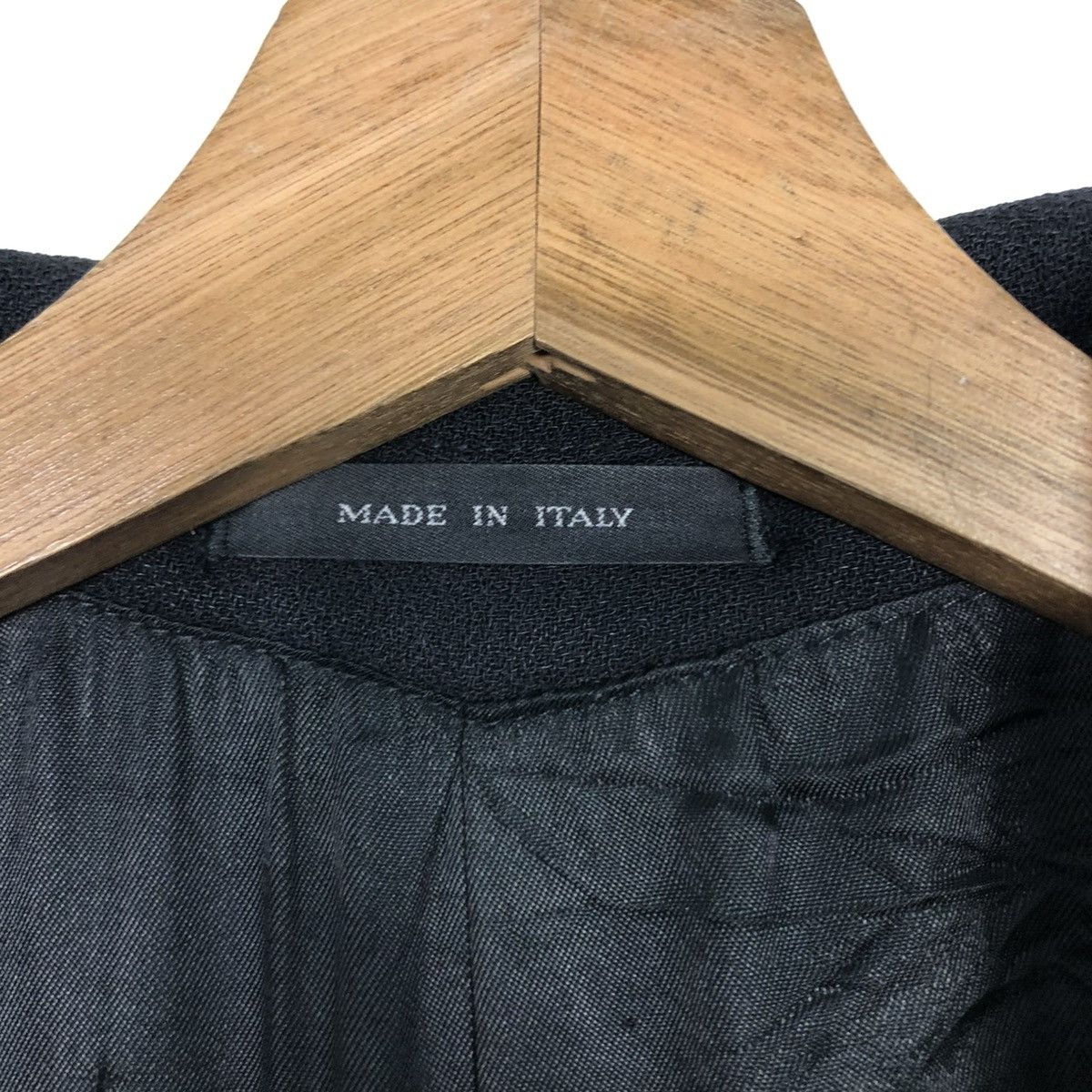 Emporio Armani 🔥RICH BLACK VINTAGE FLY LONG COATS WOOL EMPORIO ARMANI ITALY Size US M / EU 48-50 / 2 - 20 Thumbnail