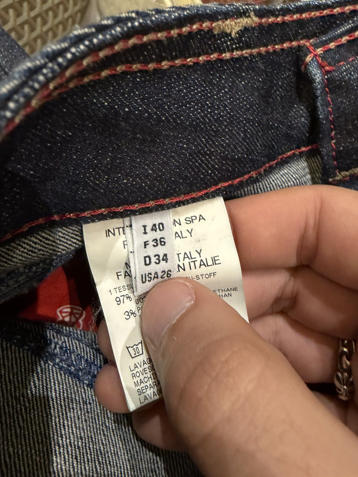 Marithe + Francois Girbaud Marithe Francois Girbaud M Patch Denim Jeans Size 26" / US 2 / IT 38 - 4 Thumbnail