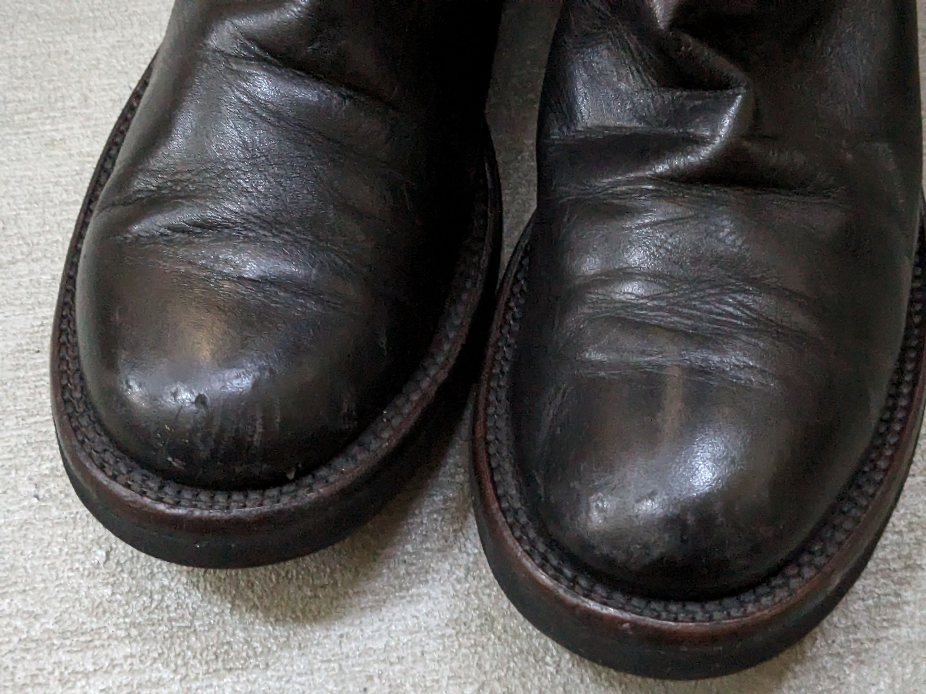 Genuine Leather Justin Cowboy Boots Black 8.5 Leather Botas USA Western Size US 8.5 / EU 41-42 - 4 Thumbnail
