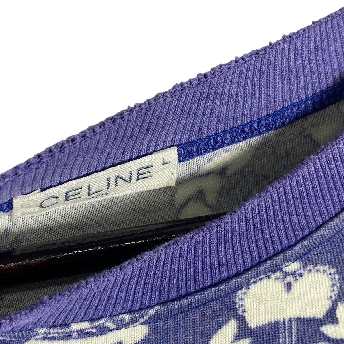 Celine Vintage 90s Celine Sweatshirt All Over Print Made In Japan Size L / US 10 / IT 46 - 6 Thumbnail