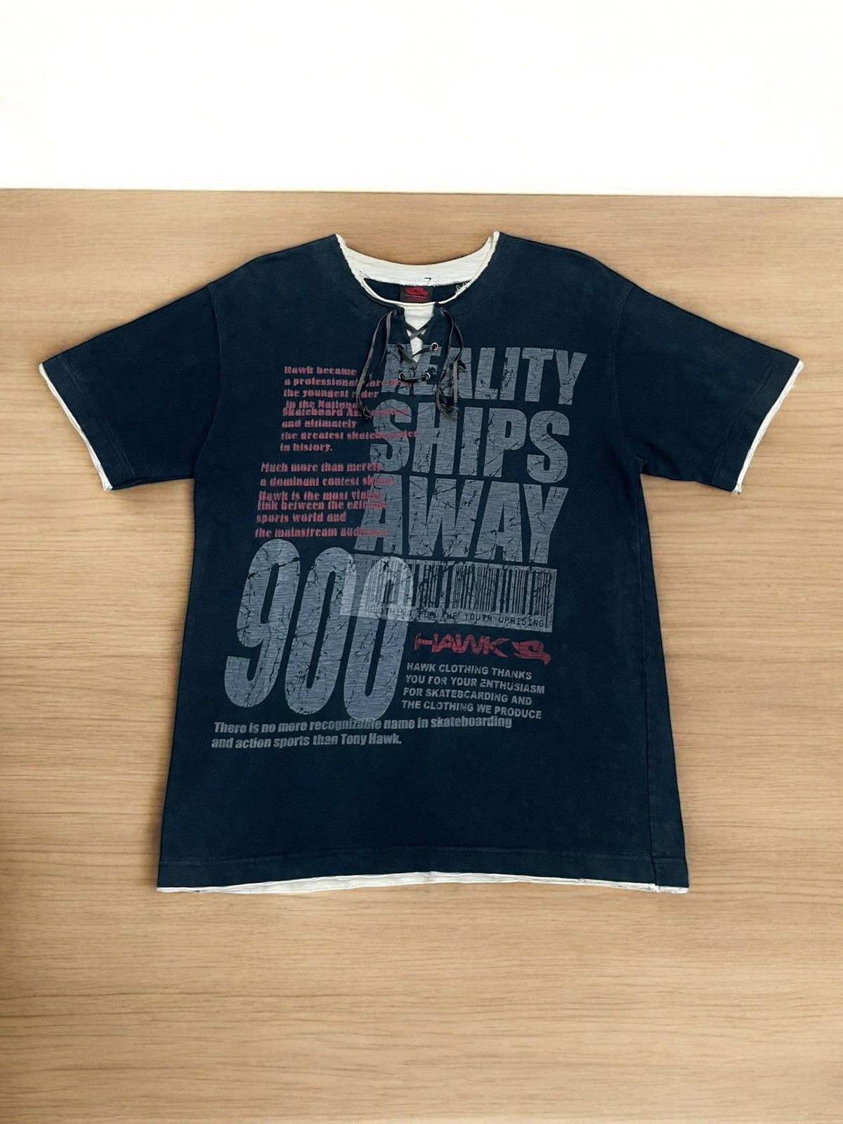 Tony Hawk × Vintage Vintage Tony Hawk Y2K Skate Scene Wording Layered Tee Size US L / EU 52-54 / 3 - 1 Thumbnail