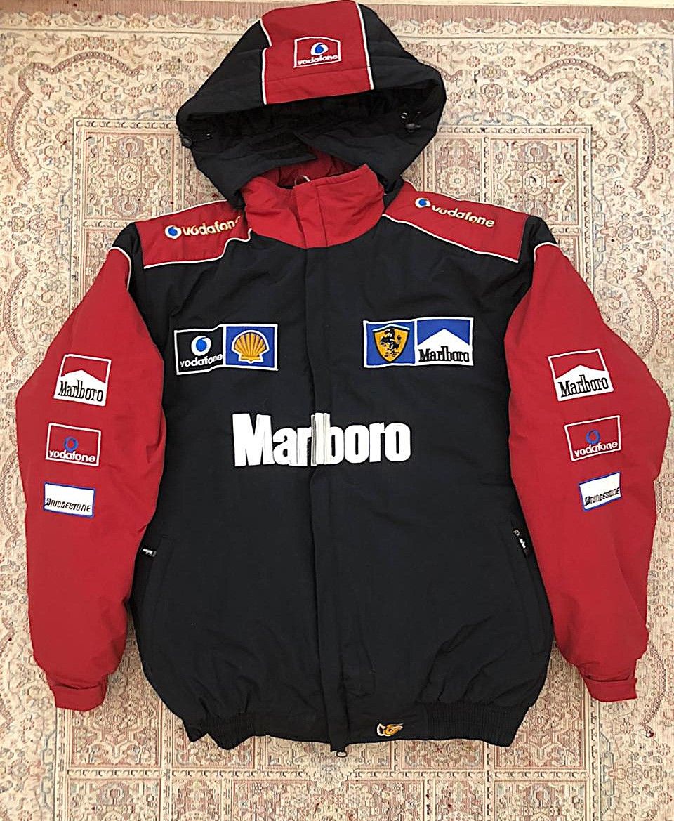 Ferrari FERARRI MARLBORO PUFFER DOWN JACKET VODAFONE V-POWER Size US XXL / EU 58 / 5 - 1 Thumbnail