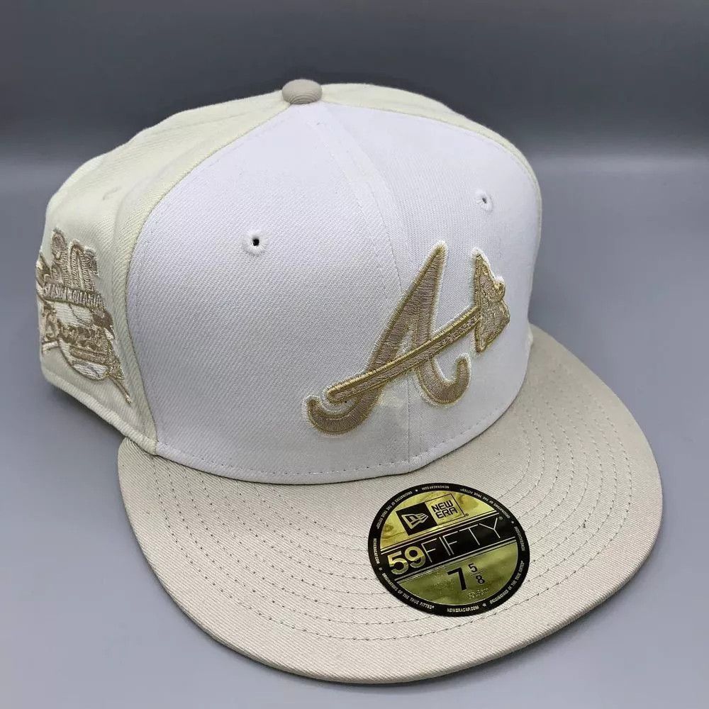 Atlanta Braves Hat Men 7 5/8 59Fifty New Era MLB Fitted Cap