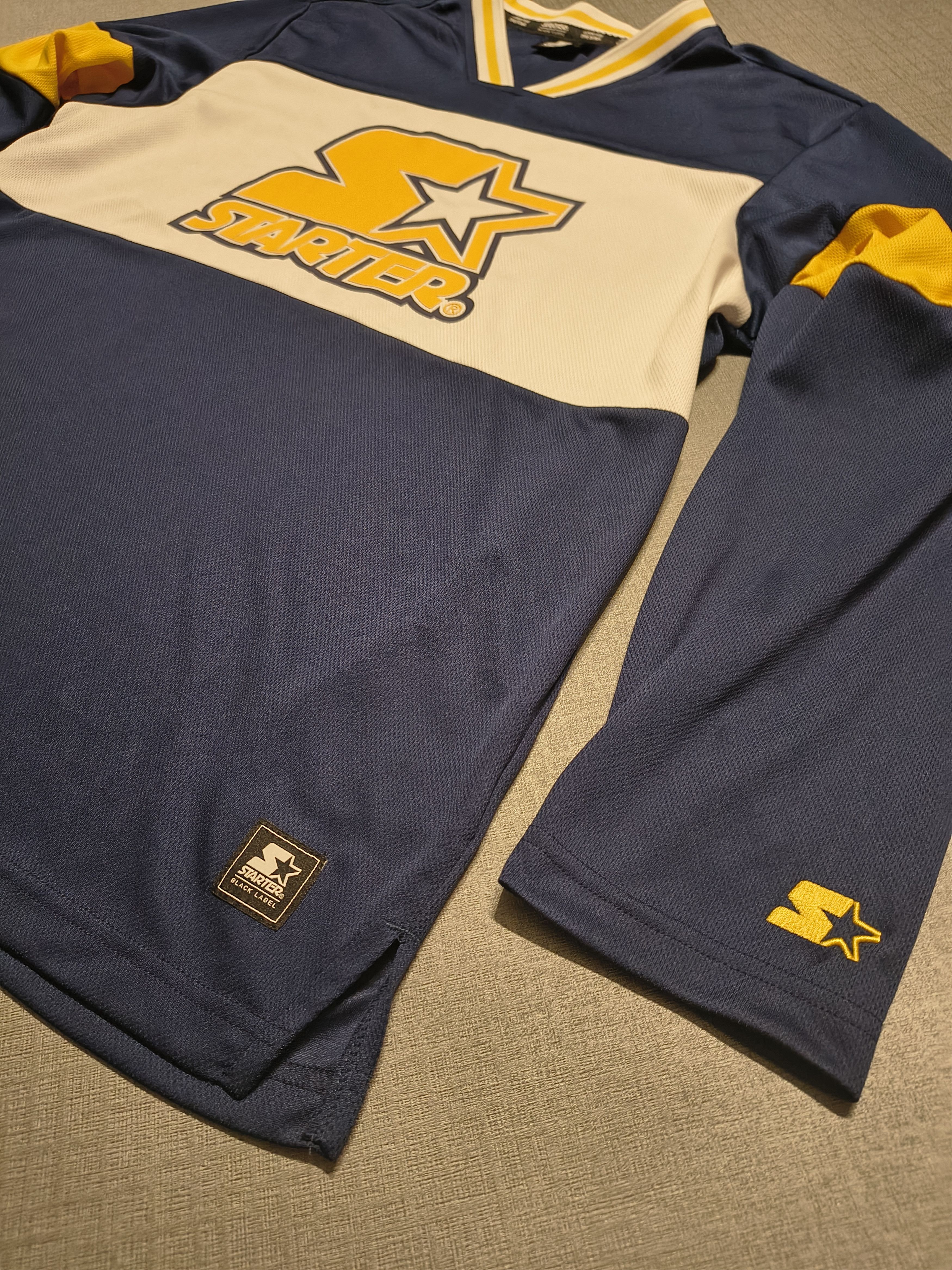 Starter Starter Black Label Long Sleeve Jersey Navy/Yellow Size US L / EU 52-54 / 3 - 4 Thumbnail