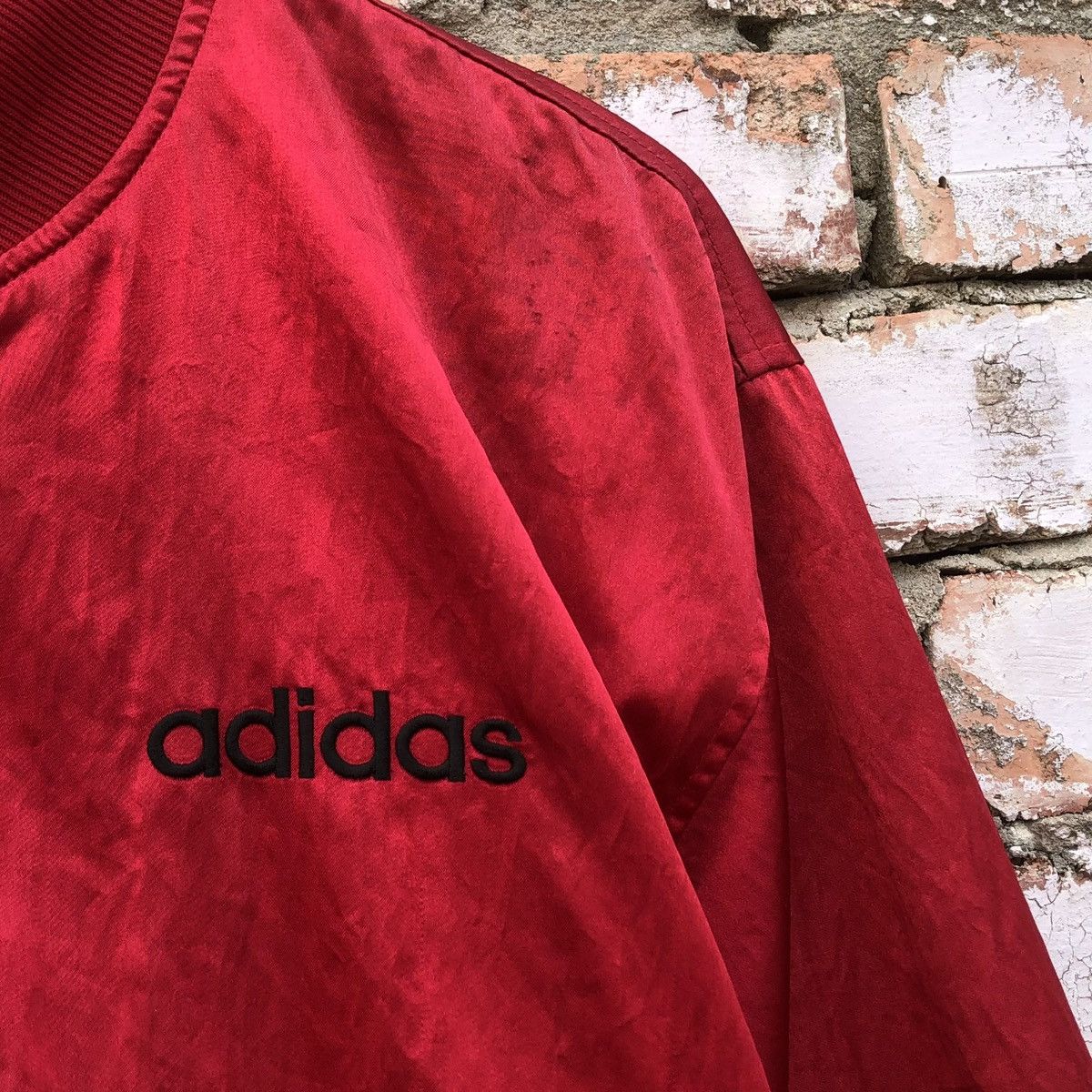 Adidas Vintage 80/90s Adidas Big Logo Descente Nylon Bomber Jacket Size US M / EU 48-50 / 2 - 13 Thumbnail