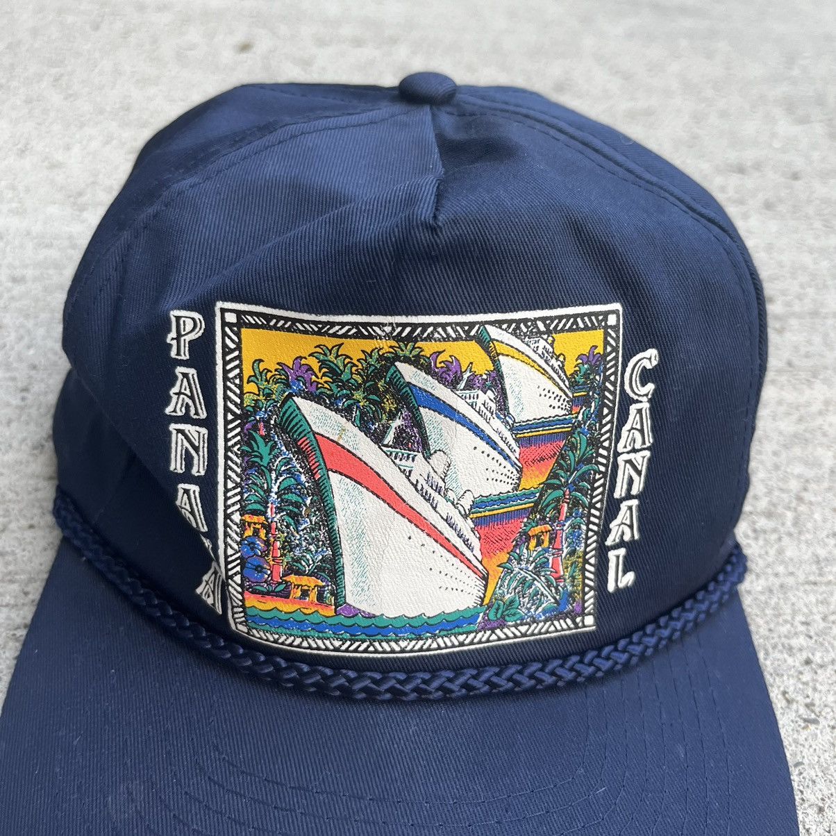 Vintage Vintage Graphic PANAMA CANAL Blue Navy Snapback Cobra Caps Size ONE SIZE - 2 Thumbnail