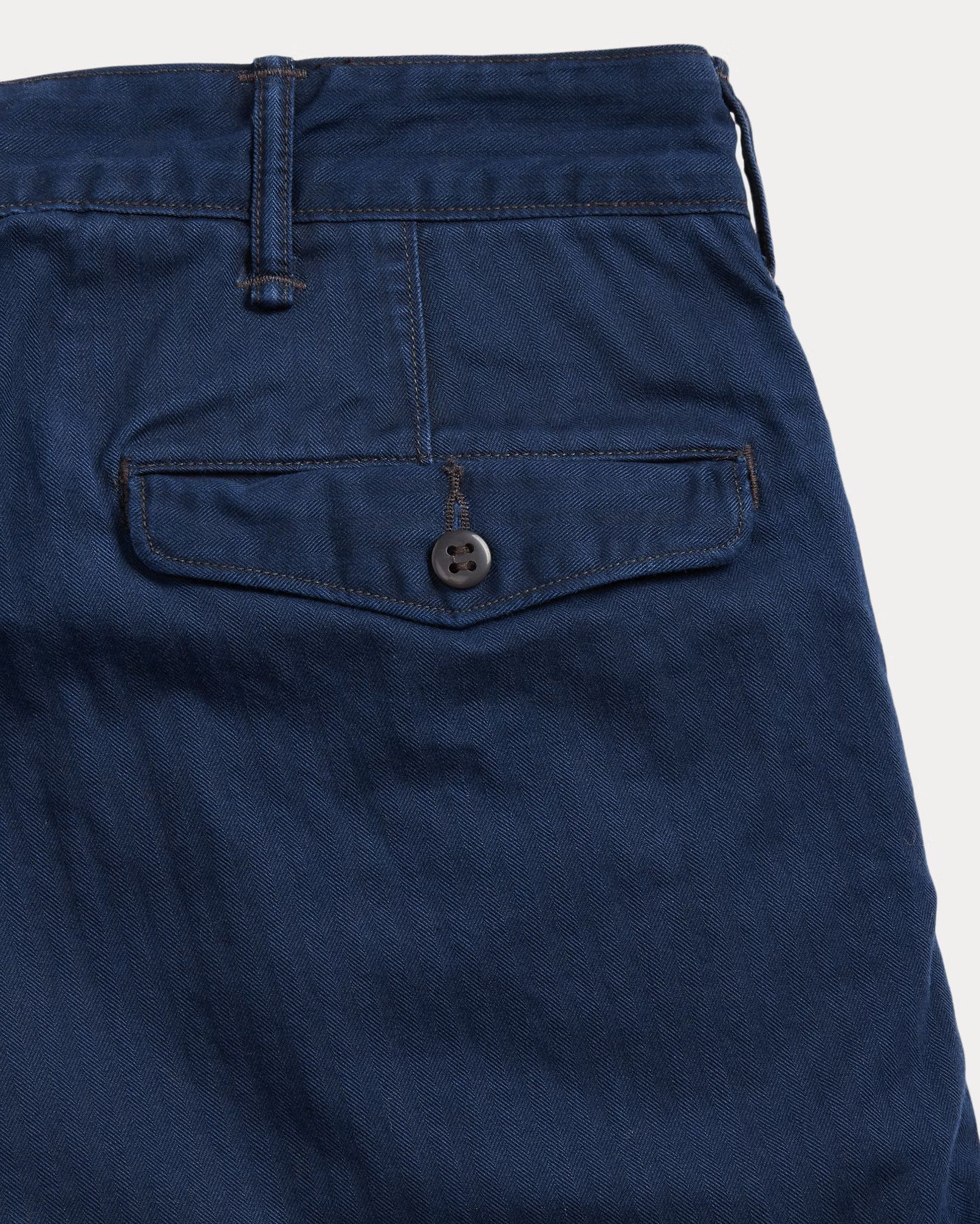 RRL Ralph Lauren RRL Slim Fit Herringbone Twill Pant Worth Navy Size US 34 / EU 50 - 19 Thumbnail