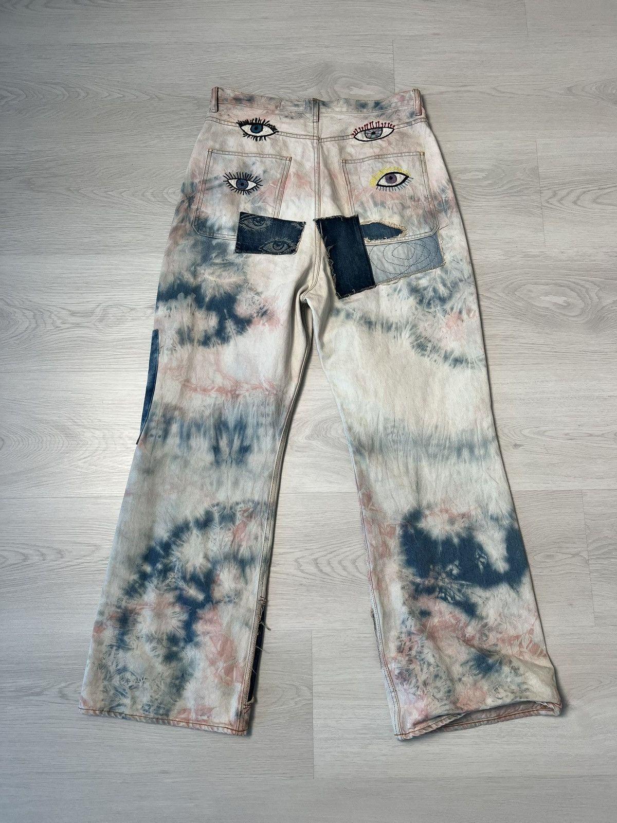 Kapital Kapital 14oz Denim Tie-Dye Baggy Flare Pants Size US 36 / EU 52 - 6 Thumbnail