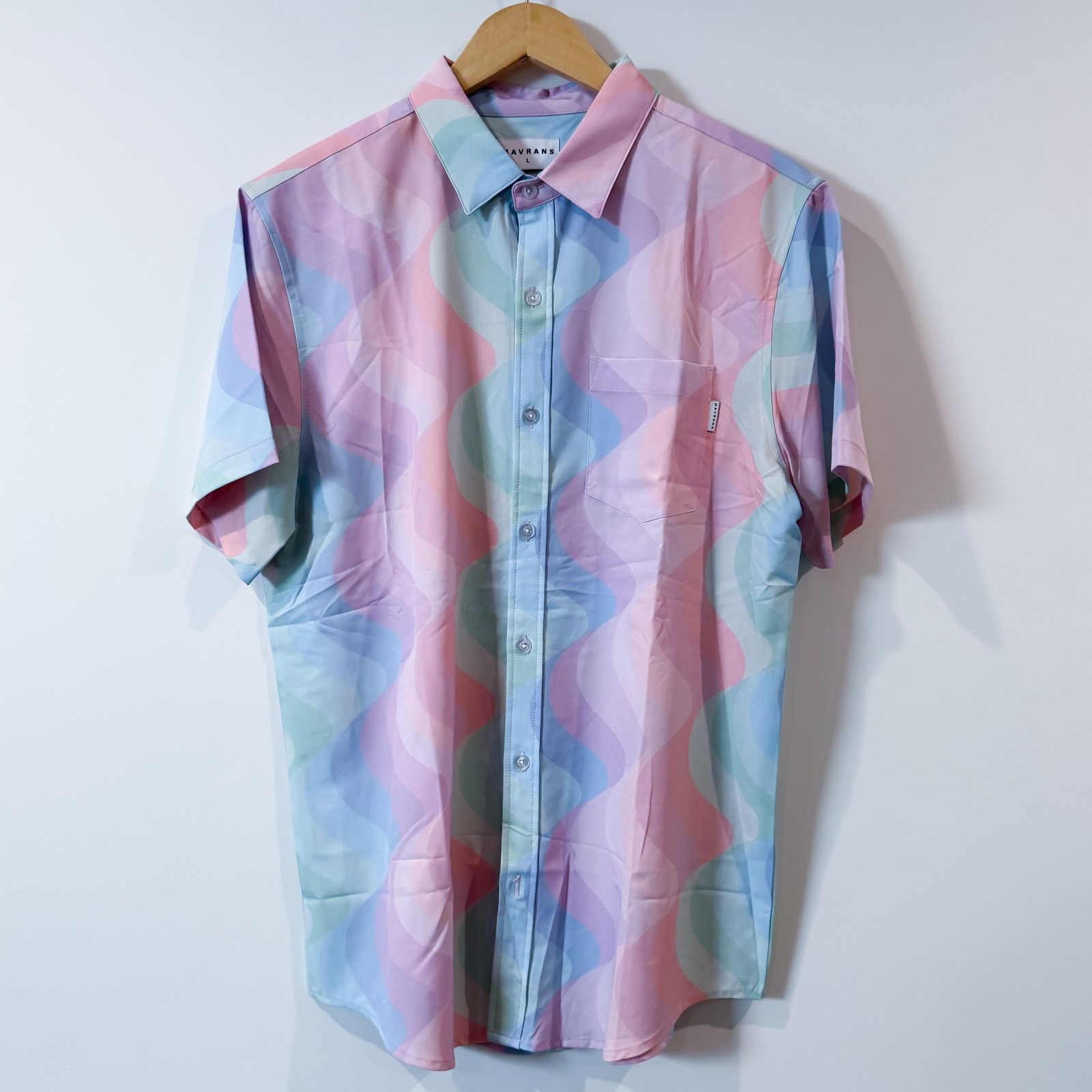 Bonobos MAVRANS Wavy Weekend Shirt Pastel Rainbow L Size US L / EU 52-54 / 3 - 2 Thumbnail