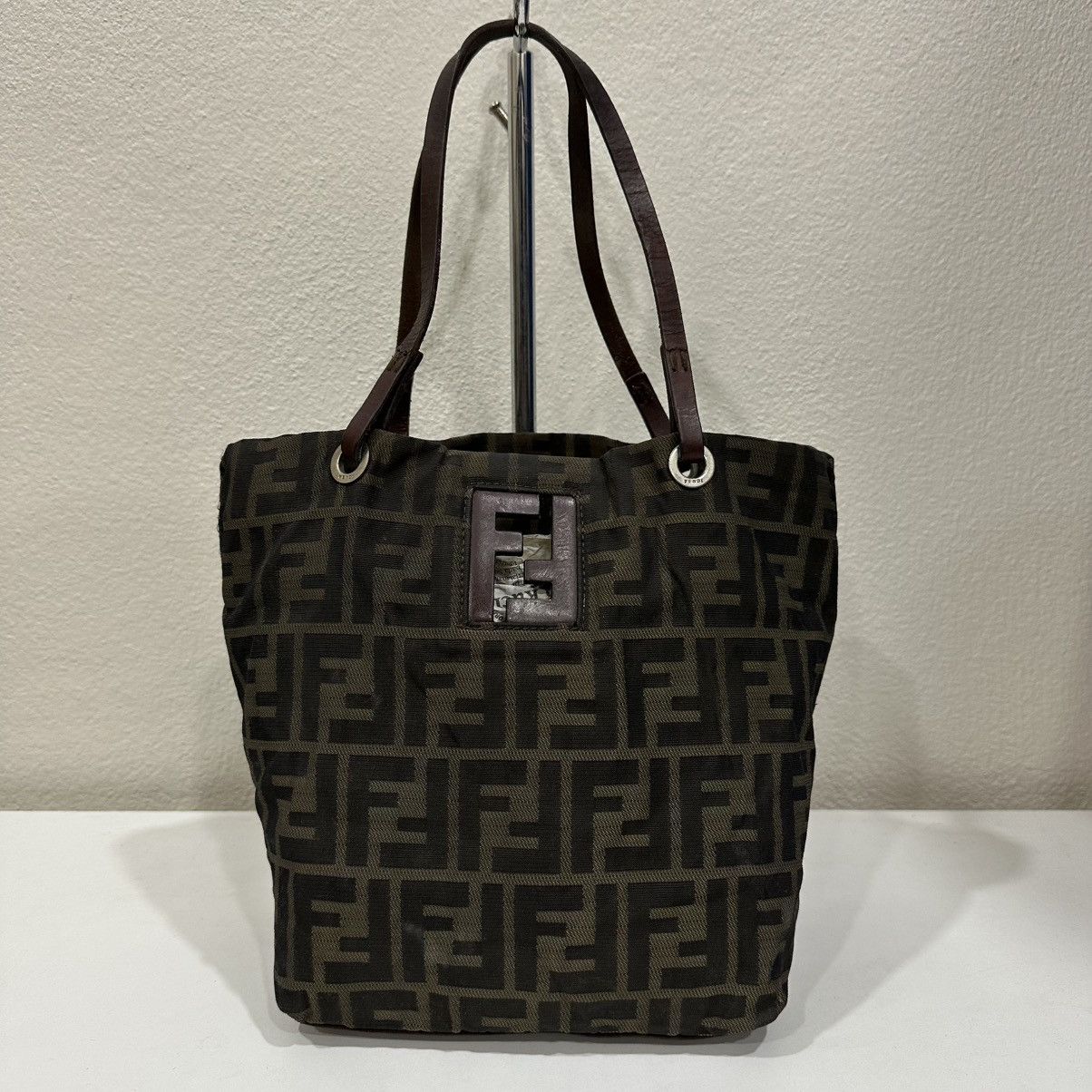 Fendi ‼️YES‼️ VINTAGE FENDI ZUCCA FF CANVAS ROLL TOTE BAG Size ONE SIZE - 2 Thumbnail