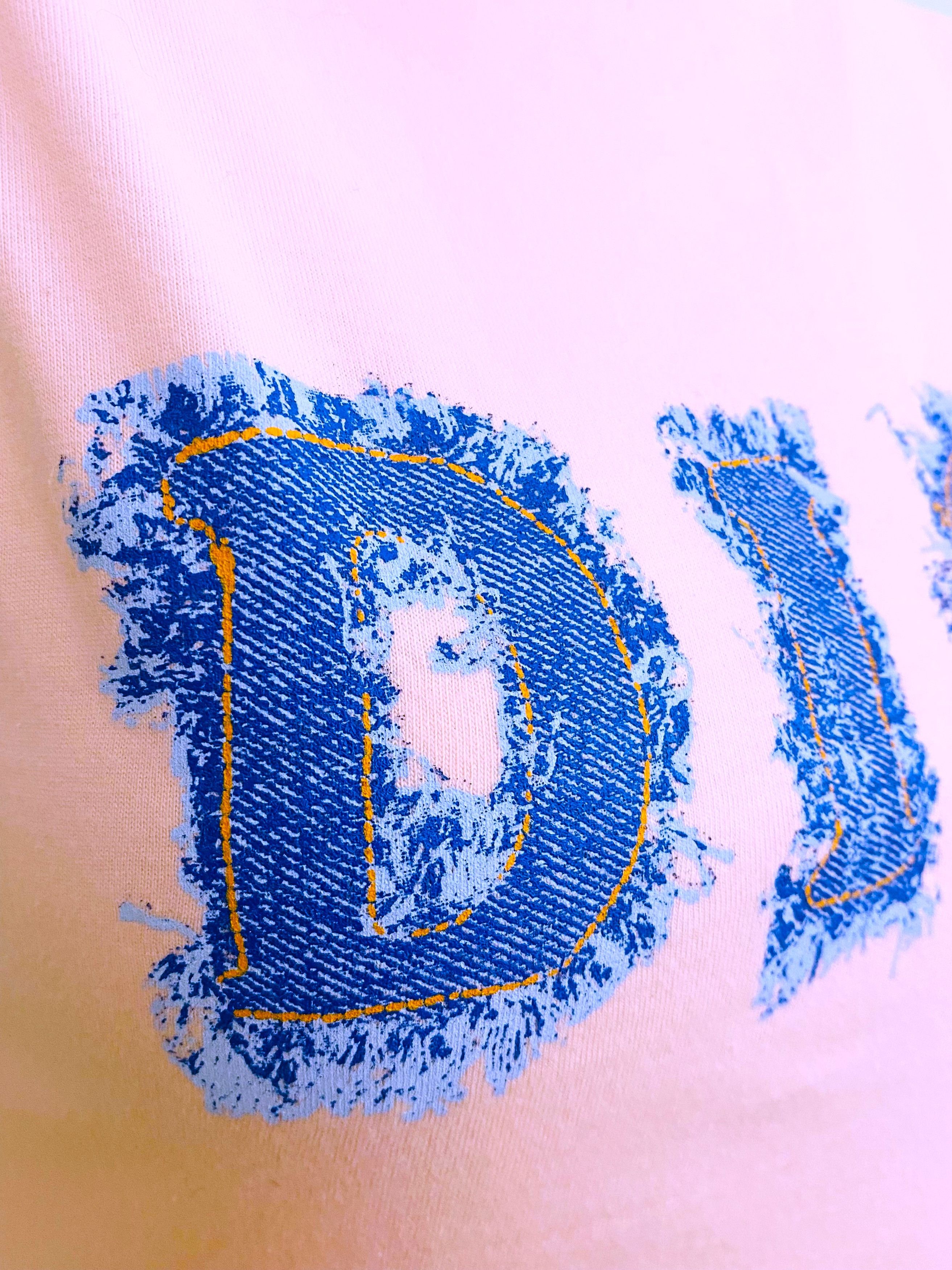 Dior Christian Dior Denim J'adore John Galliano Pink Tee Top Size XS / US 0-2 / IT 36-38 - 4 Thumbnail