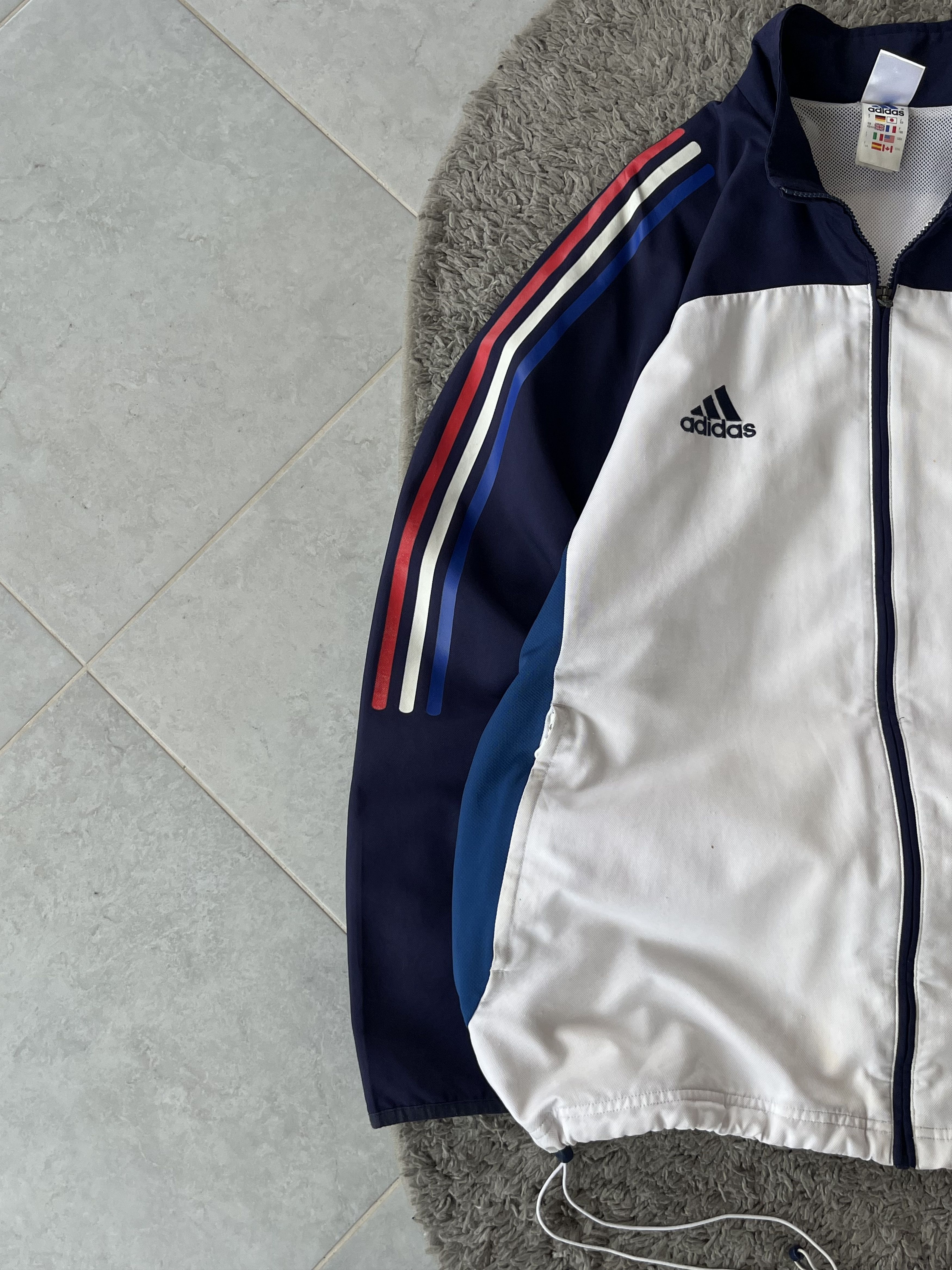 Adidas ADIDAS Vintage 90’s France Football Jacket Soccer Track Top Size US XL / EU 56 / 4 - 3 Thumbnail