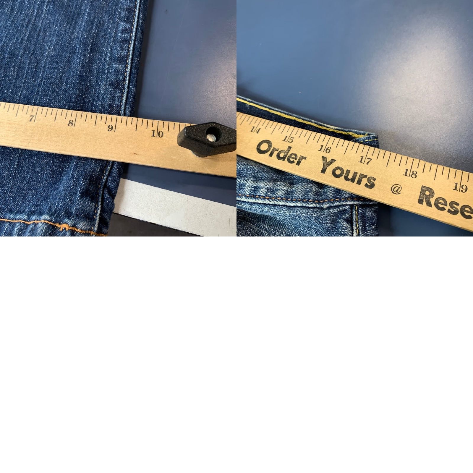 Lucky Brand VINTAGE Lucky Brand Denim Jeans Mens 34 Blue Miners Slim Fit Gene Montesano Jeans Mens 34 Blue Slim Bootcut Size US 34 / EU 50 - 9 Thumbnail