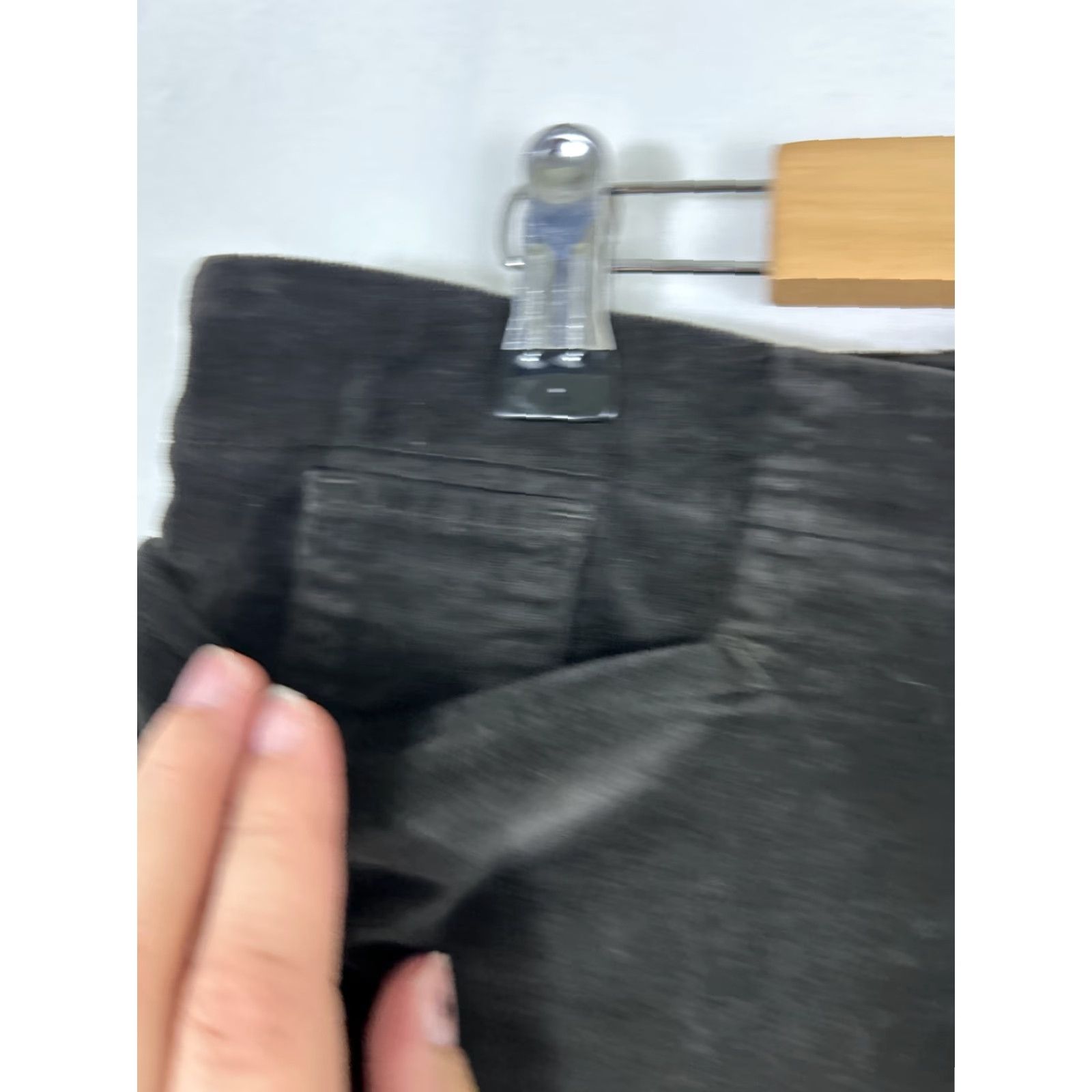 J. Jill J. Jill Womens Pants Size 12 Black Wash Corduroy Mid Rise Cotton Blend 34x30 Size 24" / US 00 / IT 34 - 7 Thumbnail