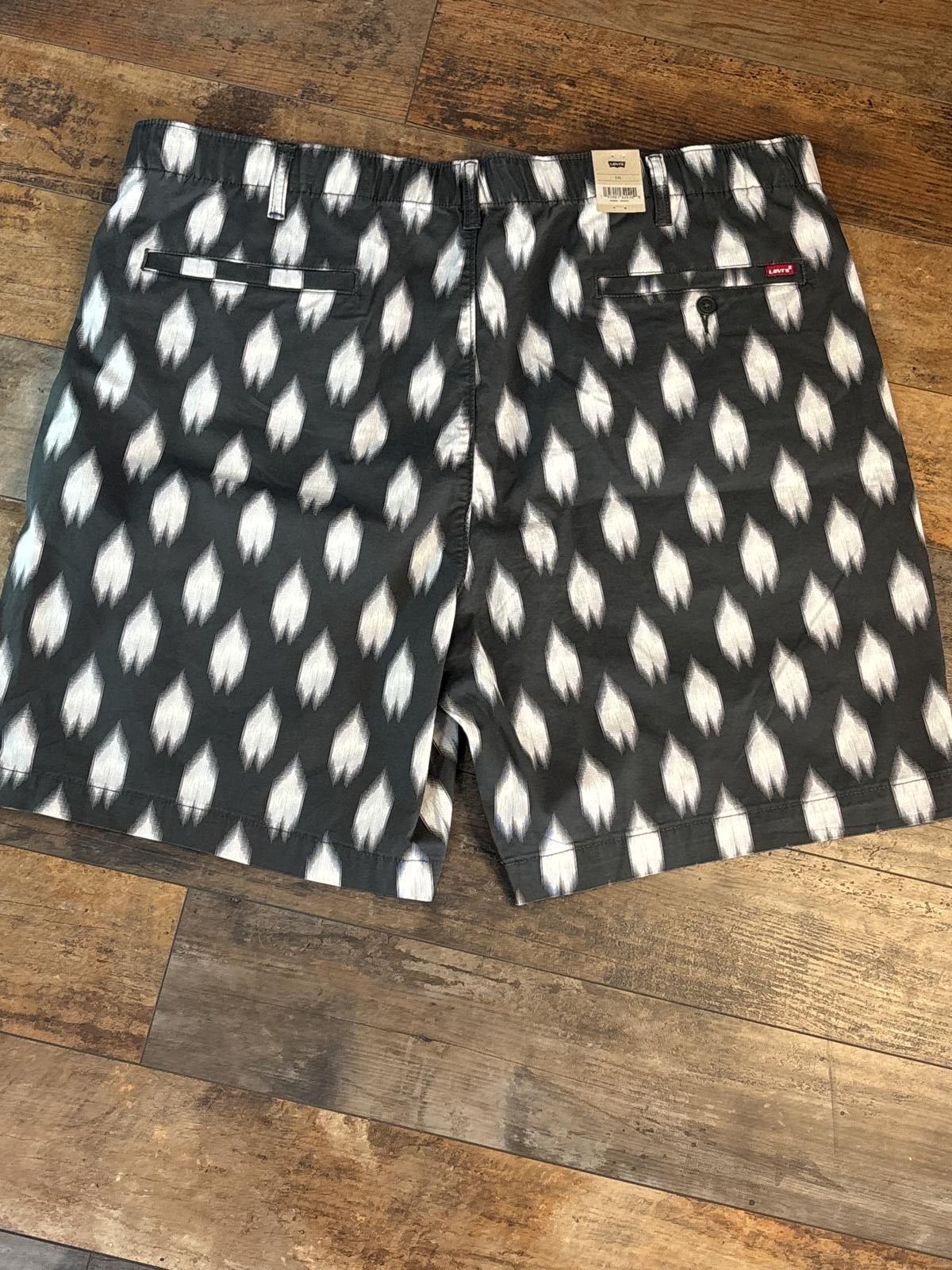 Levi's Levi's Men's Black and White Patterned Shorts 2X Size US 40 / EU 56 - 7 Thumbnail