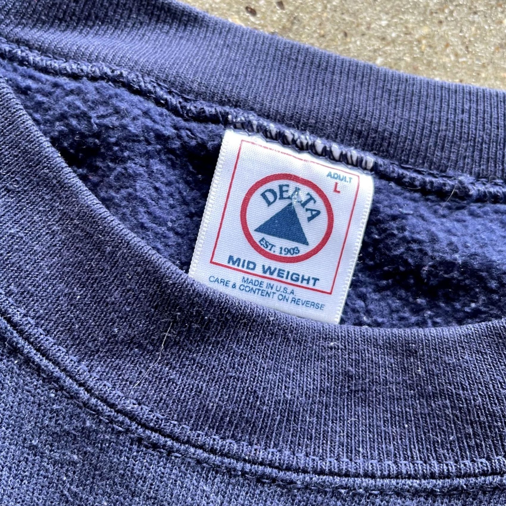 Delta VINTAGE St Louis Missouri Sweatshirt Mens Large Navy Delta Graphic Print Pullover Crewneck USA Made 90s Size US L / EU 52-54 / 3 - 3 Thumbnail