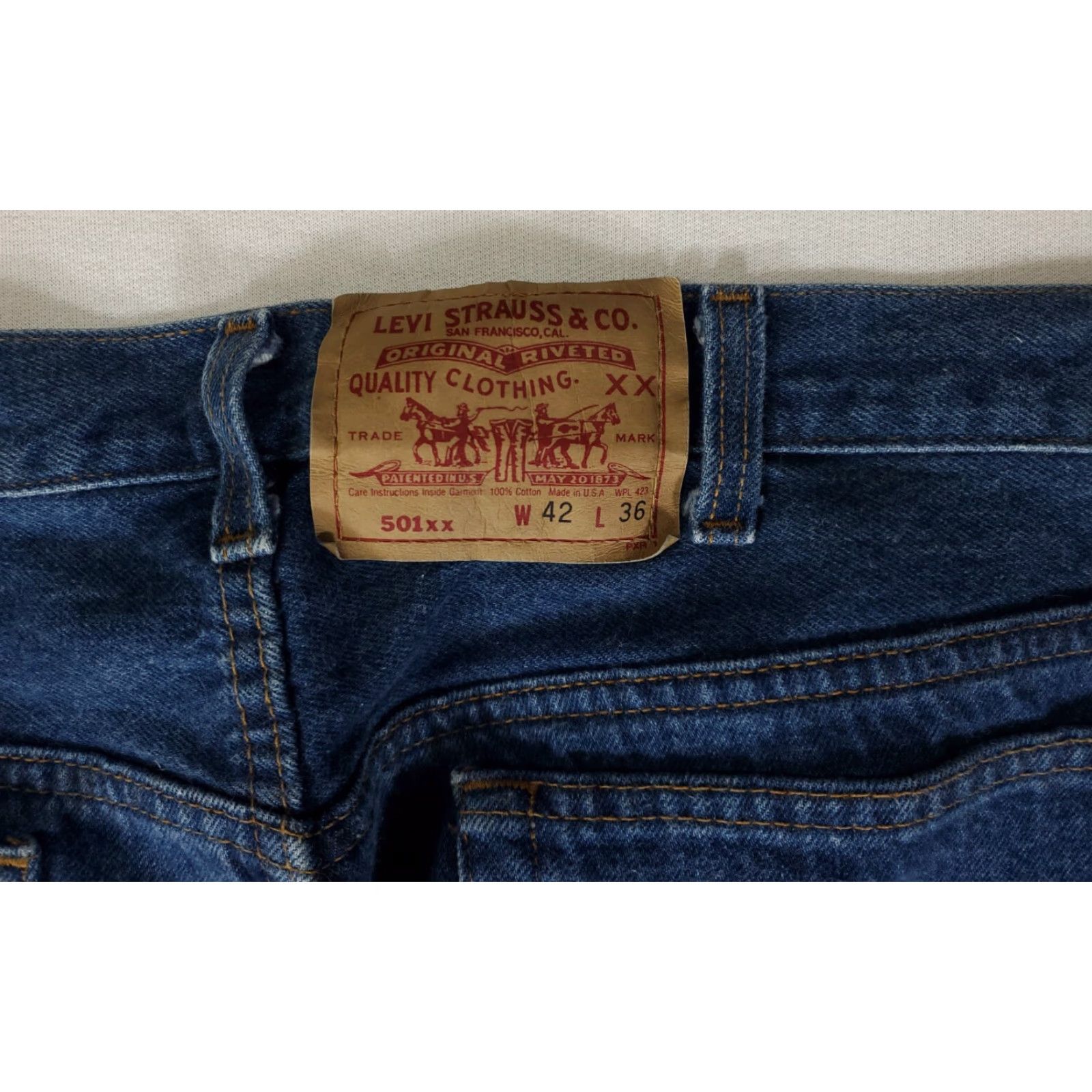 Levi's VINTAGE Levi's 501 XX Jeans Made USA Mens 39x33 Blue Straight 90s GT 501 VTG Made USA Mens 39x33 Actual Size US 39 - 5 Thumbnail