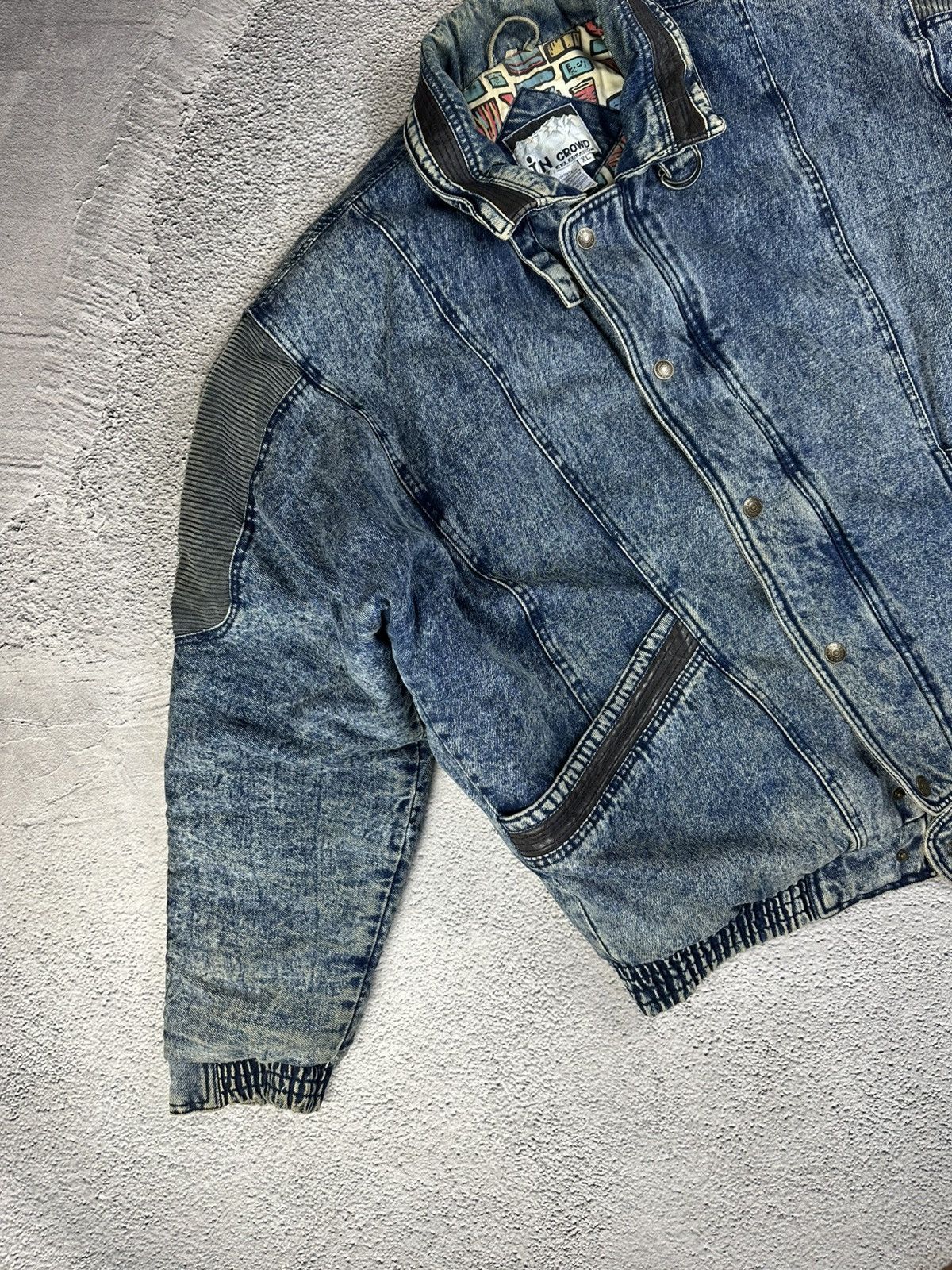 If Six Was Nine Vintage In Crowd Denim Jacket 90s Hip Hop Style Faded Japan Size US XL / EU 56 / 4 - 6 Thumbnail