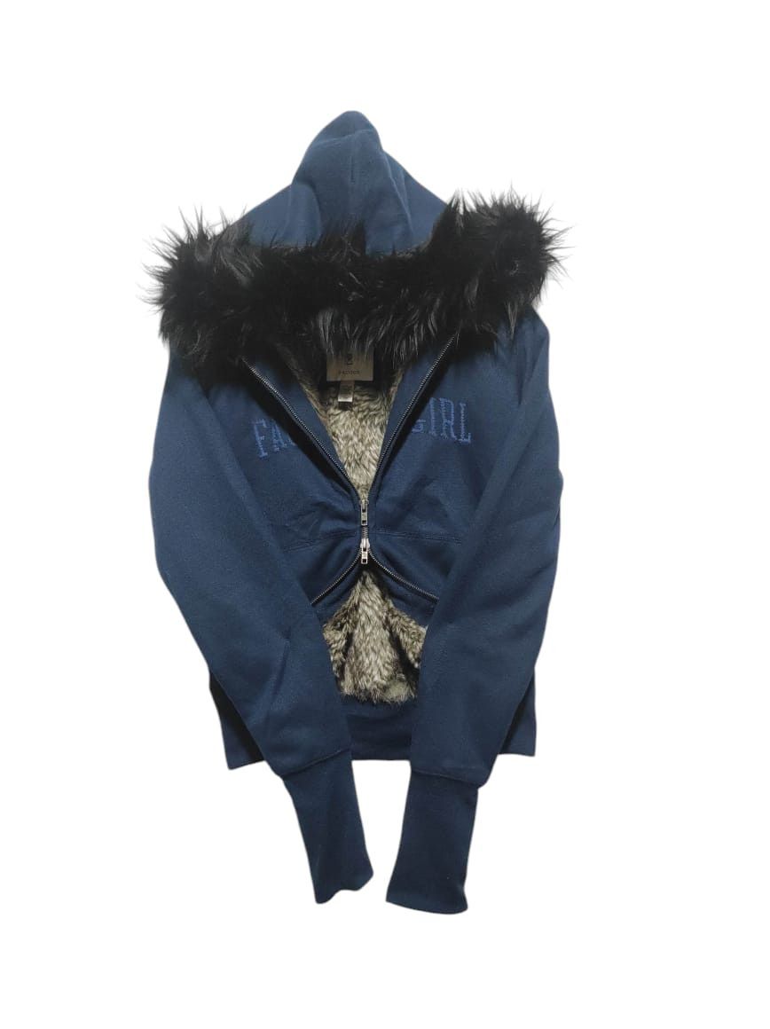 If Six Was Nine Facoup Girl Sherpa Zip Fur Hoodie if6was9 LGB style Size M / US 6-8 / IT 42-44 - 1 Thumbnail