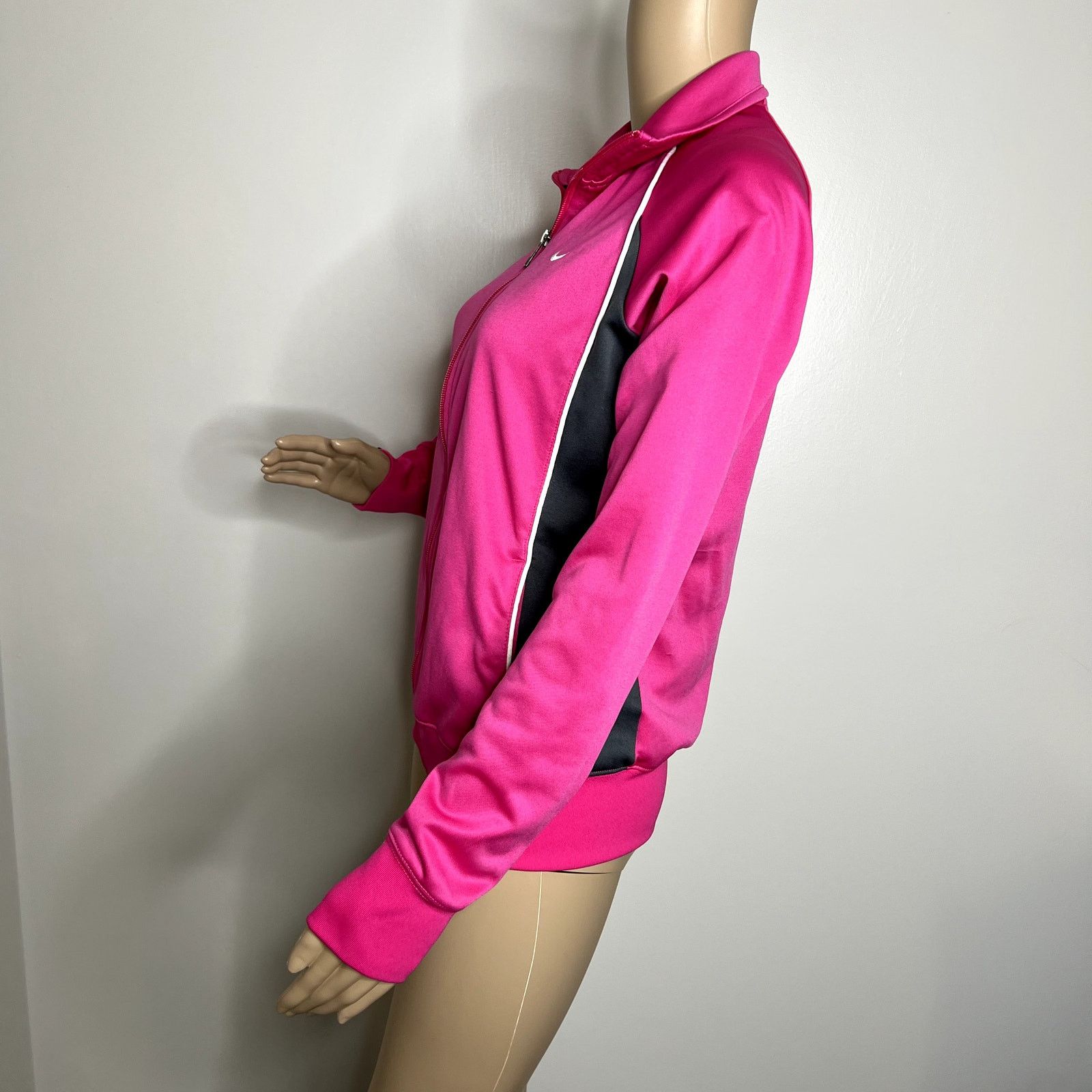Nike Nike Pink Athletic Full Zip Track Jacket Size M / US 6-8 / IT 42-44 - 2 Thumbnail