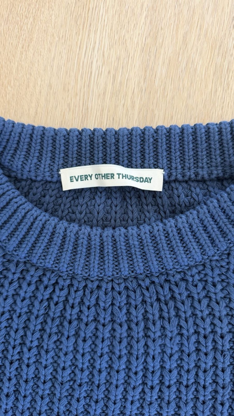 Every Other Thursday Cotton fisherman knit sweater Size US XL / EU 56 / 4 - 2 Thumbnail