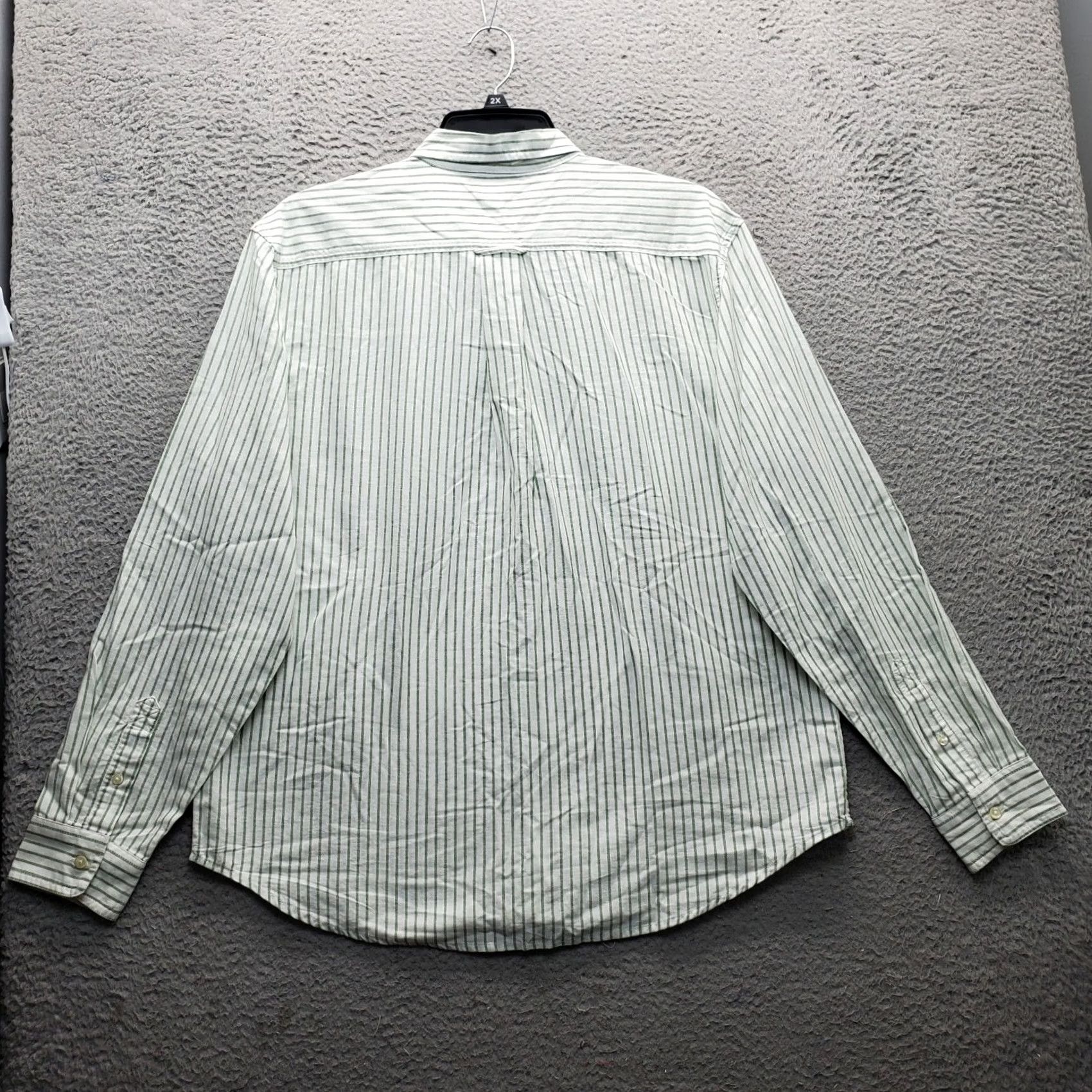 Old Navy Old Navy Everyday Shirt: Mens XL Button-Up Collared Mult striped, 100% Cotton, Regular Fit Size US XL / EU 56 / 4 - 2 Thumbnail