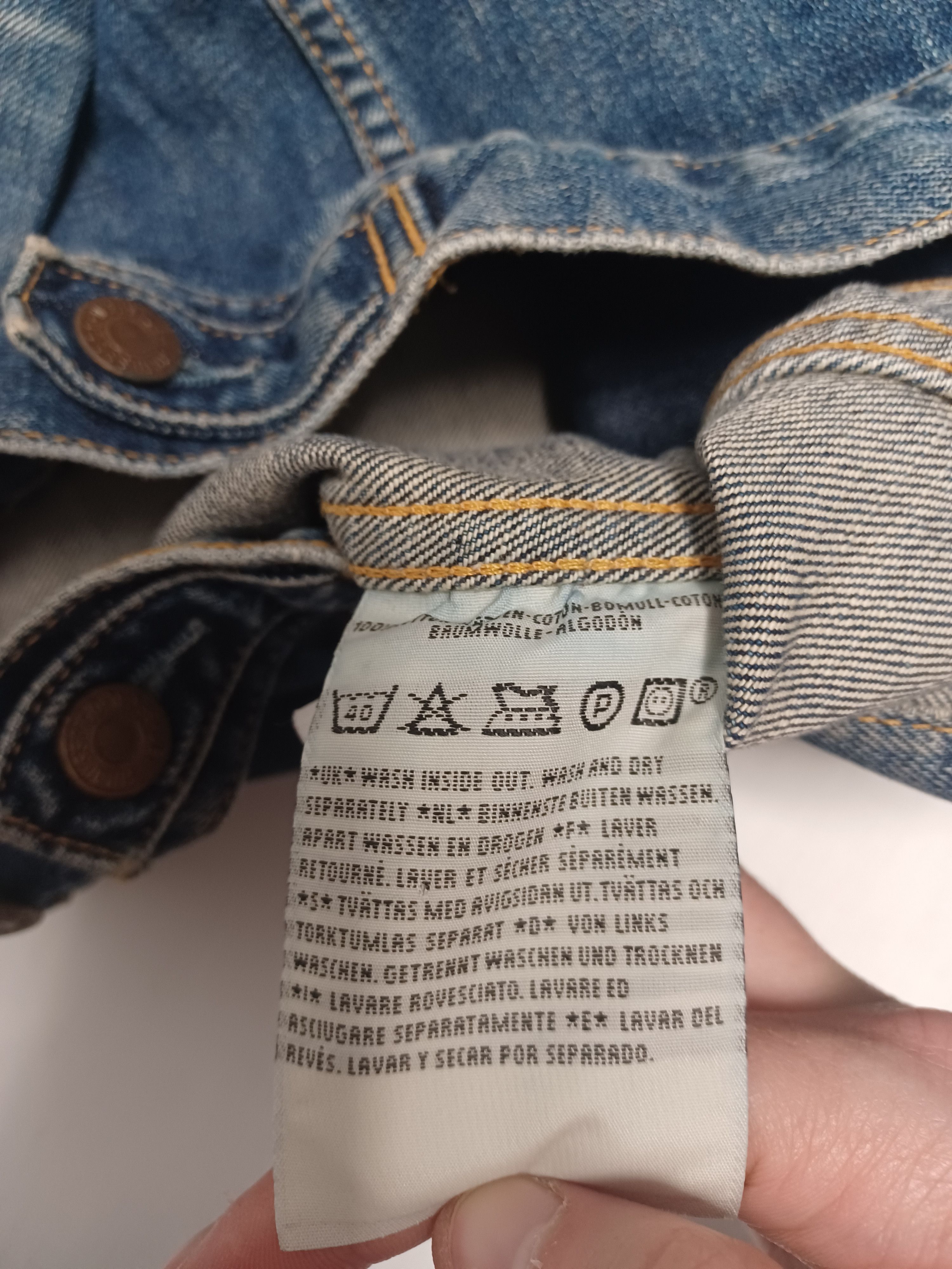 Levi's Vintage Clothing LEVI 90S MADE IN USA VINTAGE DISTRESSED LADY`S DENIM JACKET Size M / US 6-8 / IT 42-44 - 6 Thumbnail