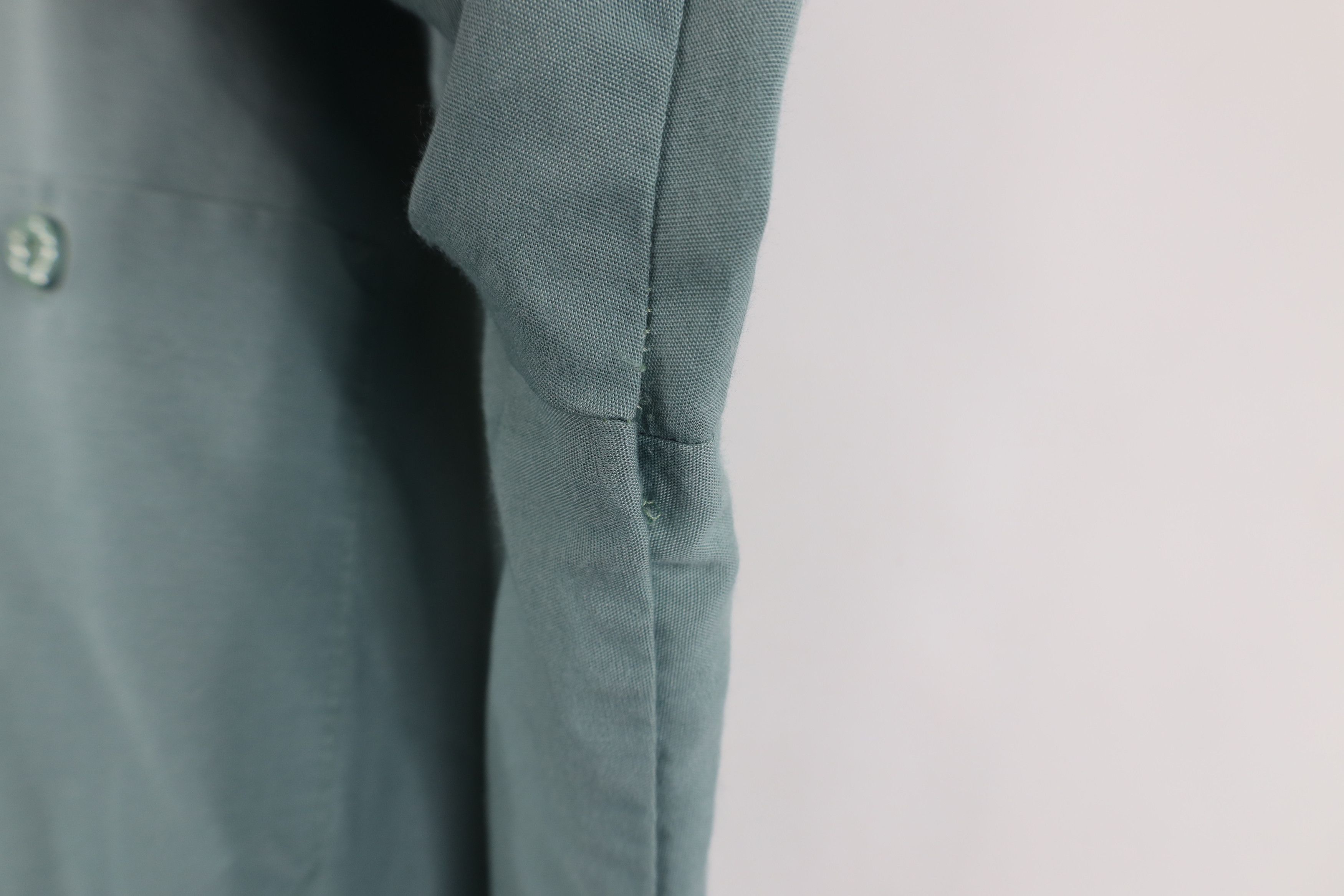 Vintage Vintage 70s Streetwear Mechanic Button Shirt Teal USA Size US M / EU 48-50 / 2 - 10 Thumbnail