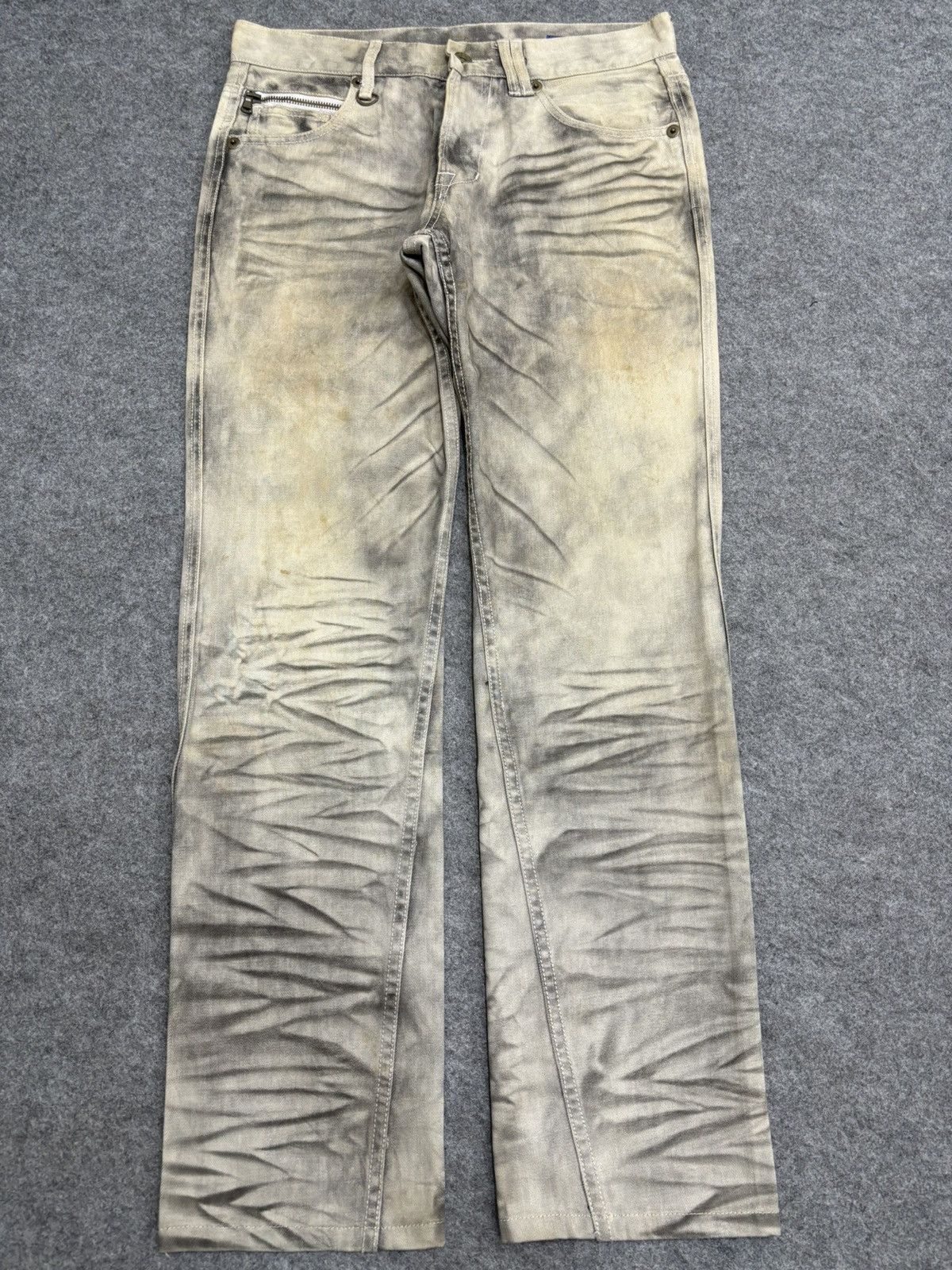 semanticdesign 💥Insane Style semanticdesign Sick Fade Pnk Metal Denim F544 Size US 31 - 25 Thumbnail
