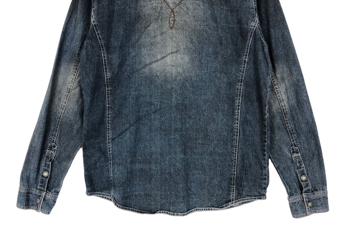 In The Attic In The Attic Western Denim Embroidery Button Shirt Size US L / EU 52-54 / 3 - 8 Thumbnail