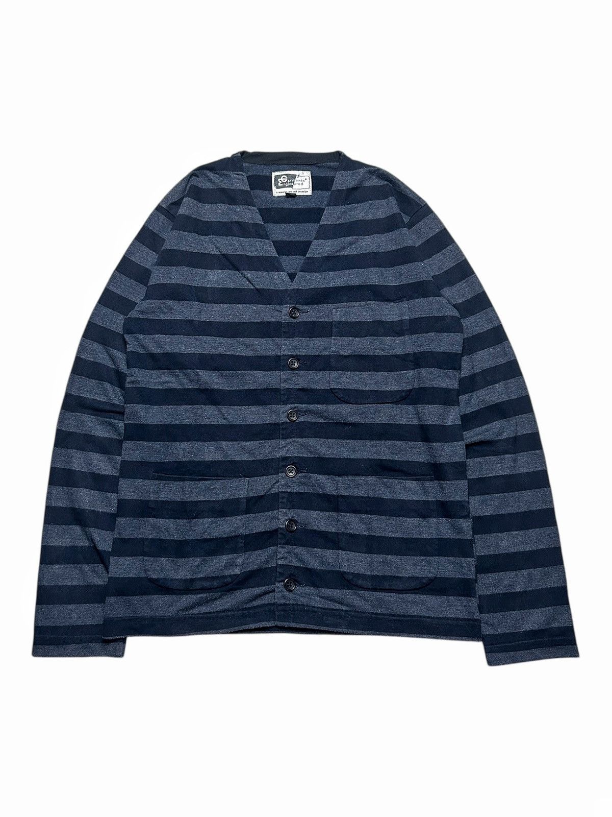 Engineered Garments × Nepenthes Engineered Garments Stripe Button Cardigan 3 Pocket Outer Size US XS / EU 42 / 0 - 2 Thumbnail